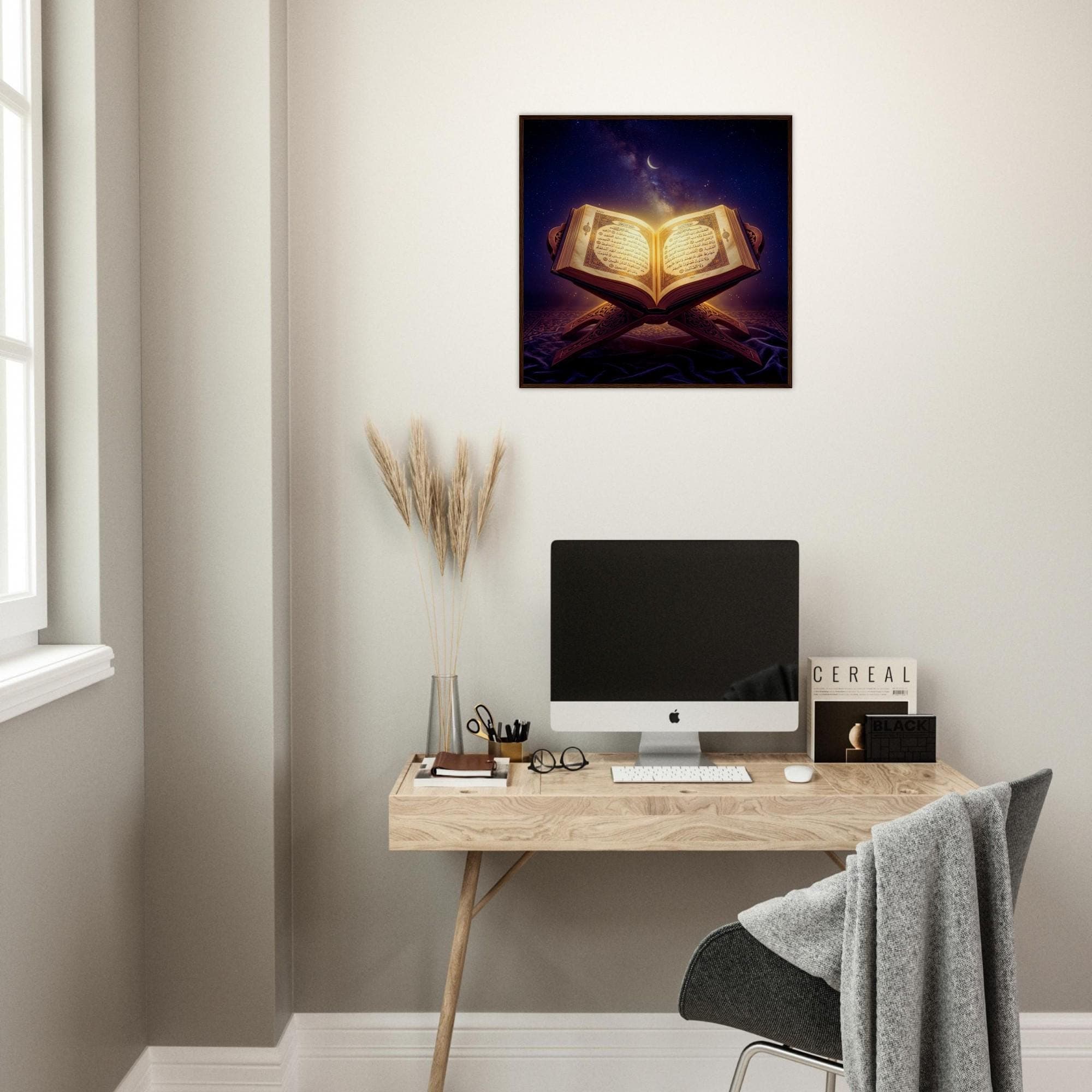 Islamic Wall Art Quran Print, Open Book Canvas, Muslim Home Decor, Ramadan Decoration, Spiritual Arabic Calligraphy Poster, Eid Gift - image 5