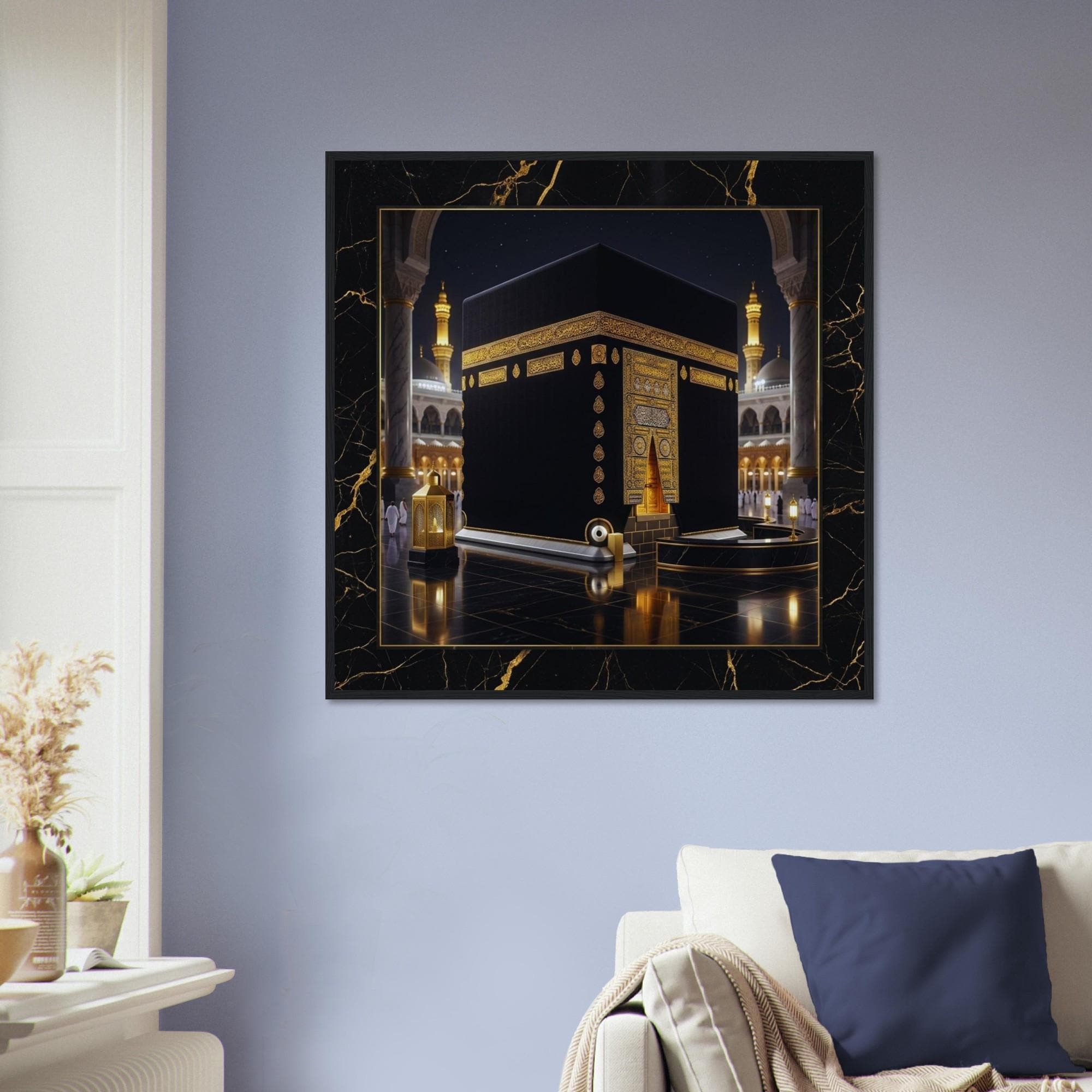 Kaaba Framed Poster - Islamic Decor Mecca Artwork, Masjid Al Haram Print, Muslim Home Gift Eid, Ramadan Spiritual Wall Art - image 5