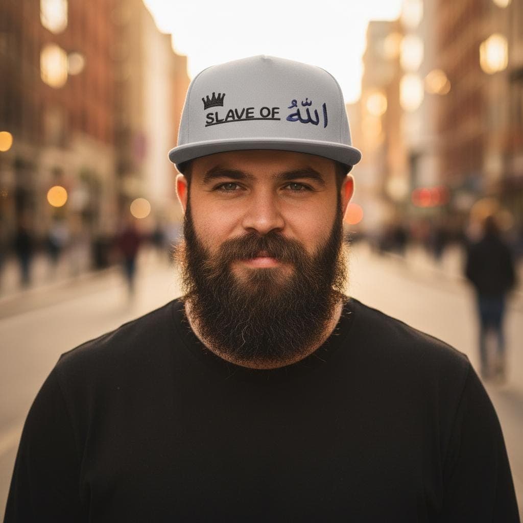 Embroidery Snapback | Religious Arabic Hat | Islamic Streetwear Cap | Muslim Gift | Modern Faith Apparel