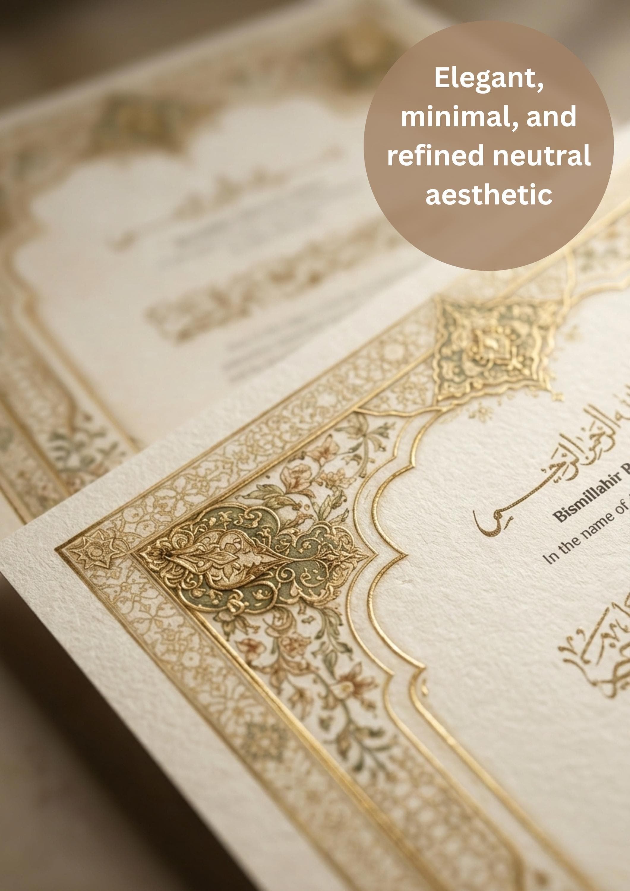 Islamic Marriage Certificate Printable, Editable Nikah Certificate Template, Muslim Wedding Contract, Instant Download - image 3