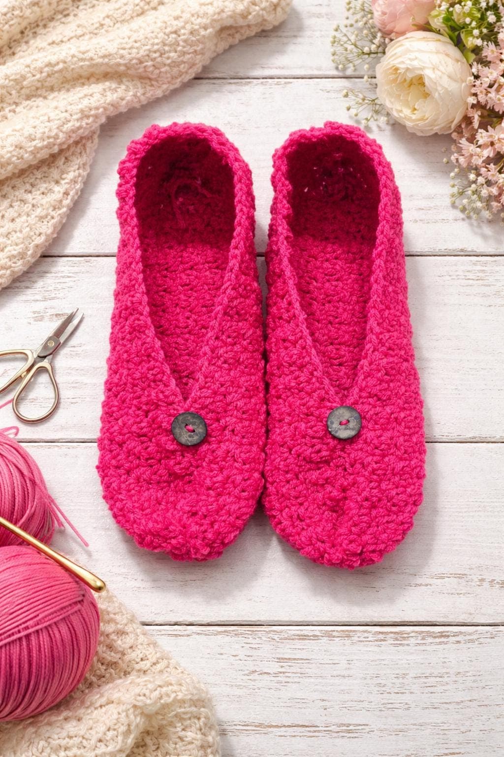 Handmade Crochet Slipper Pattern | Easy DIY Cozy Footwear Design - image 5