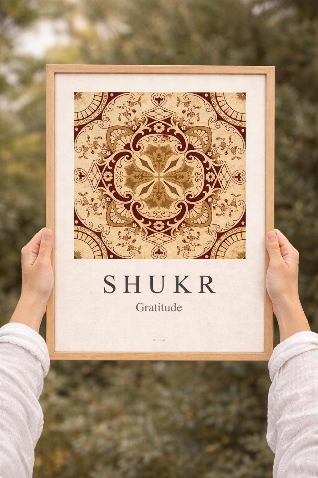 Shukr Islamic Wall Art Printable, Gratitude Quote, Minimal Muslim Home Decor - image 3