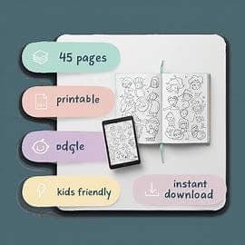 Islamic Coloring Book for Kids | Hijab Girl Printable PDF | Ramadan Activity Pages - image 5