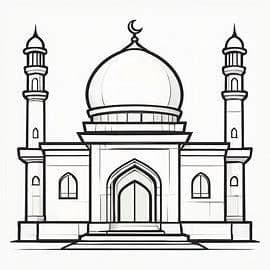 Mosque Coloring Book for Kids | Islamic Architecture Activity Pages (Digital Download) - image 5