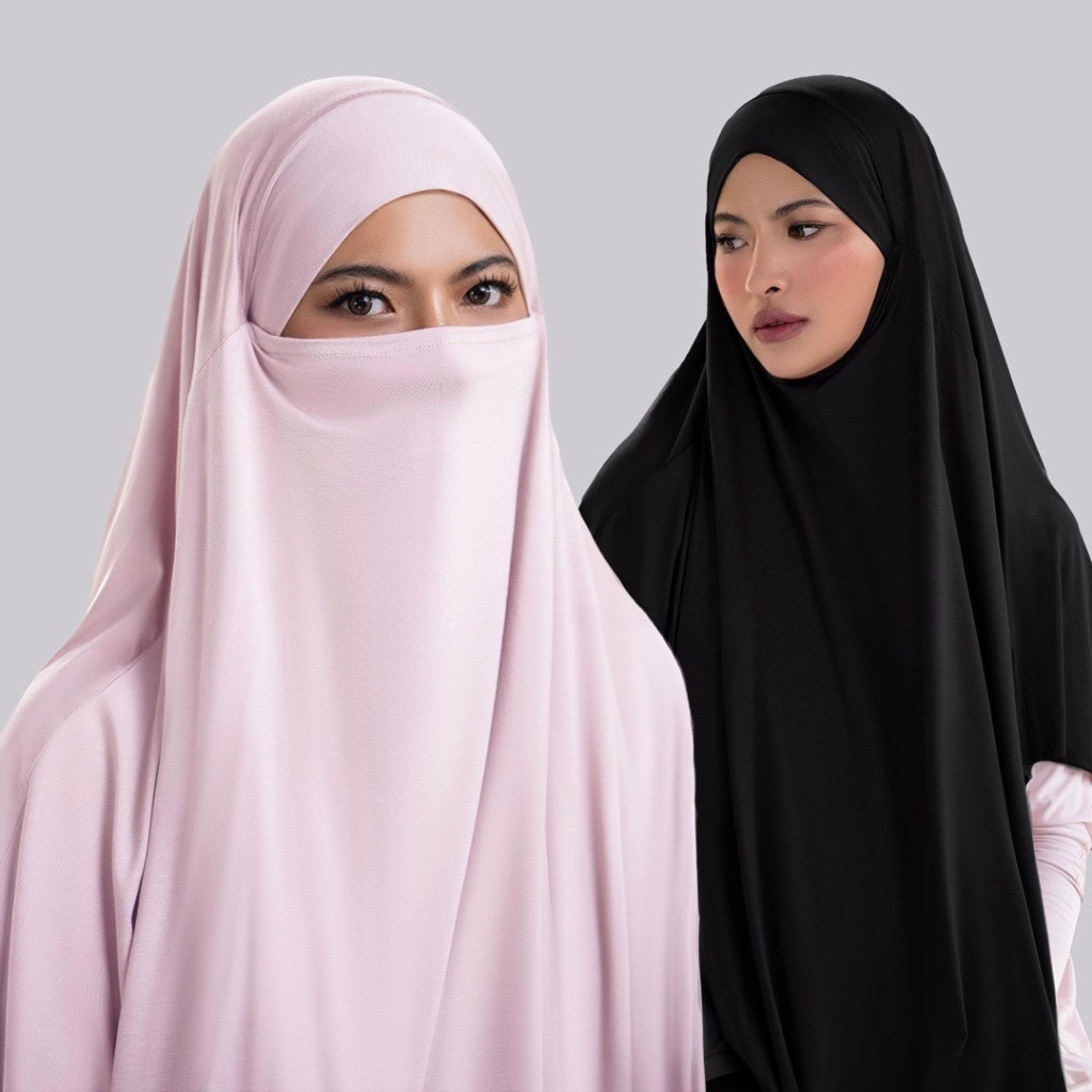 French Khimar TENCEL™ U-Cut | Lightweight, Breathable, Soft Islamic Veil, Hypoallergenic Hijab