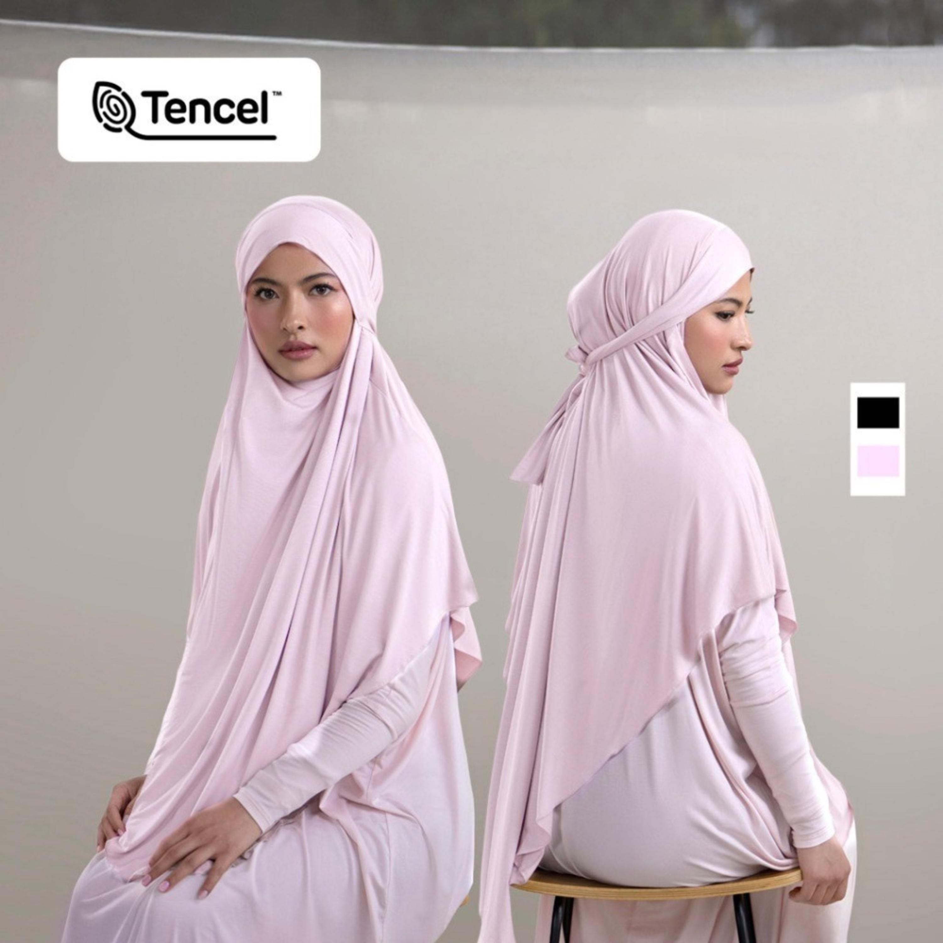 French Khimar TENCEL™ U-Cut | Lightweight, Breathable, Soft Islamic Veil, Hypoallergenic Hijab - image 3