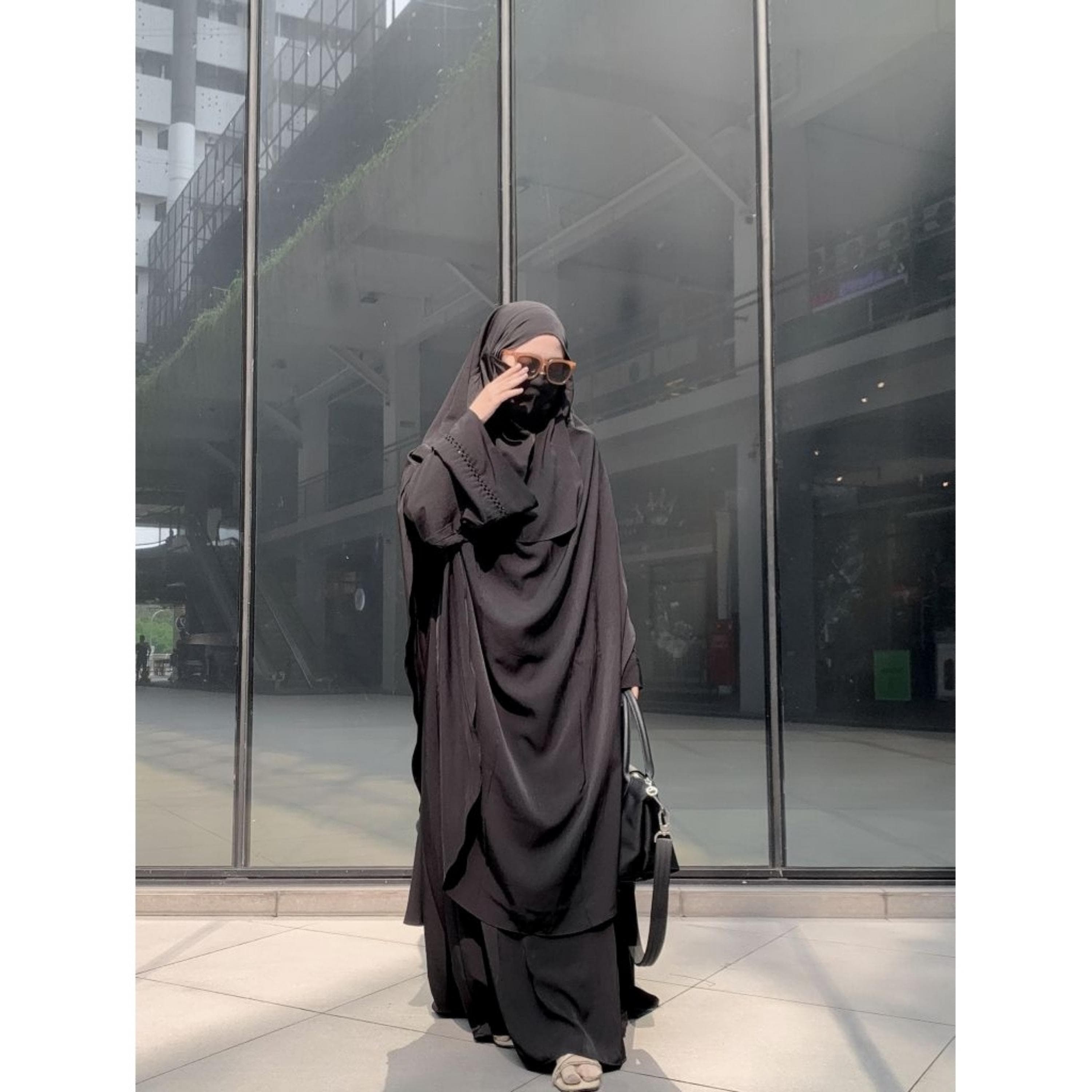 Khadijah French Khimar Set | Extra Long TENCEL™ Hijab, Modest Wear, Full Coverage Prayer Khimar - image 5