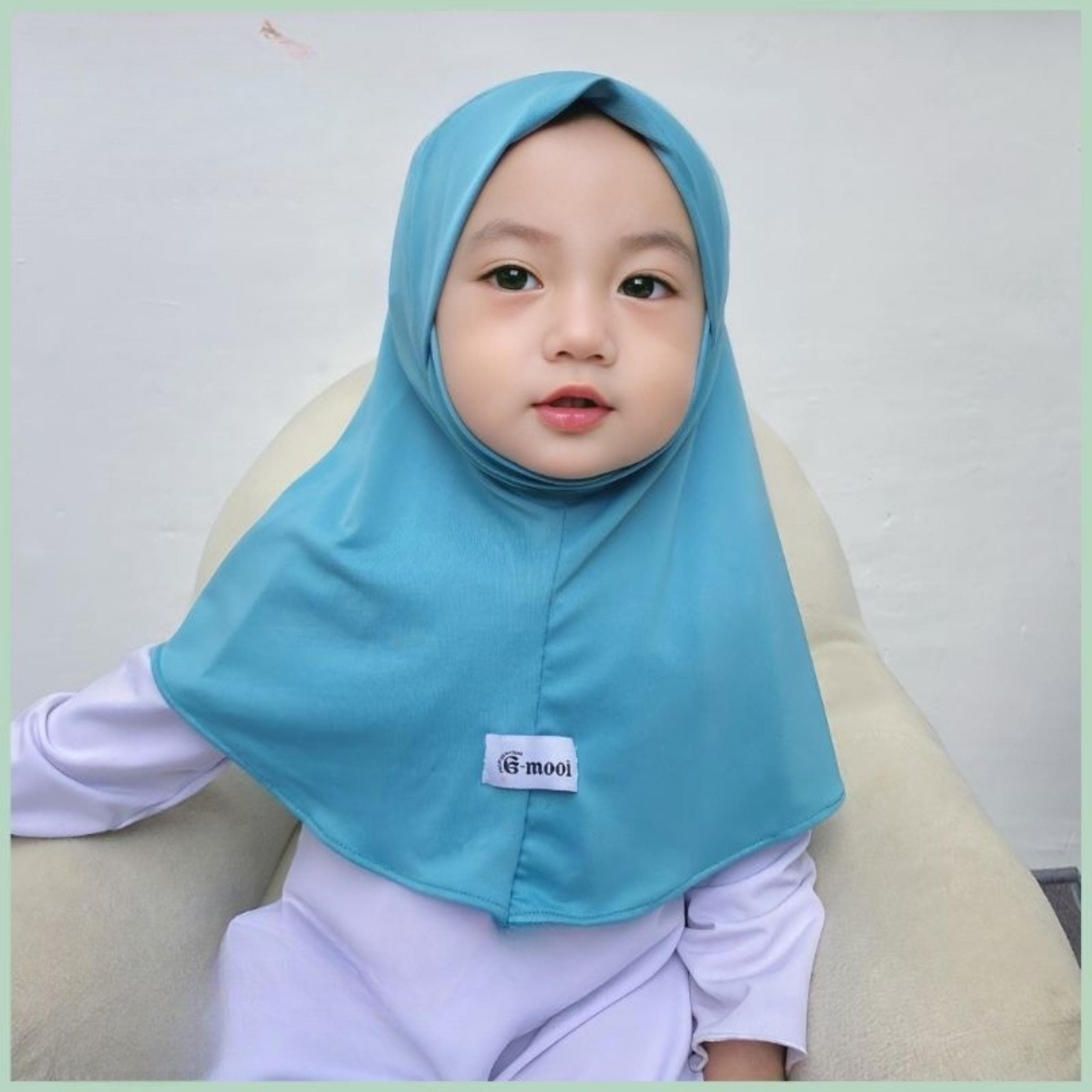 Kids Instant Hijab | Soft Spandex Modest Headscarf for Baby, Girls - image 4