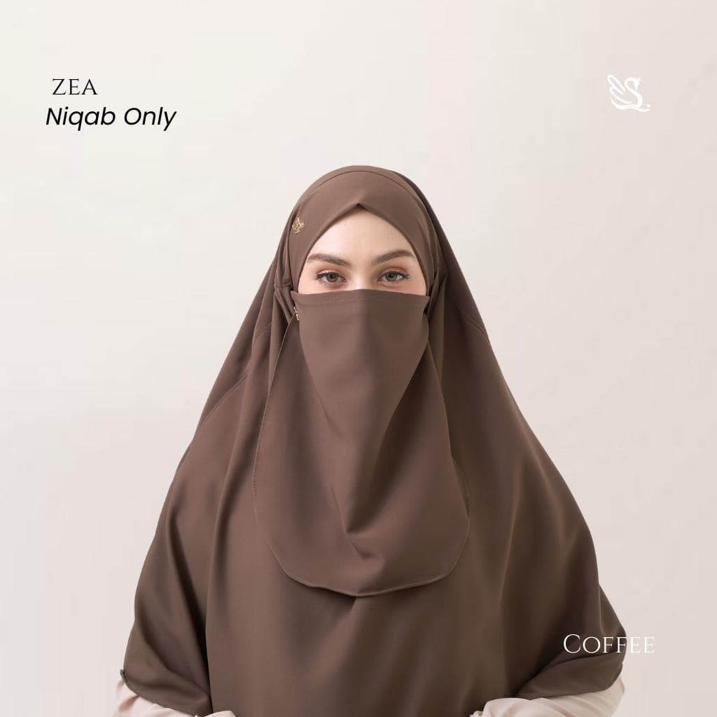Zea Niqab | Lightweight Woolpeach Anti-UV Face Veil, Breathable Islamic Modest Wear