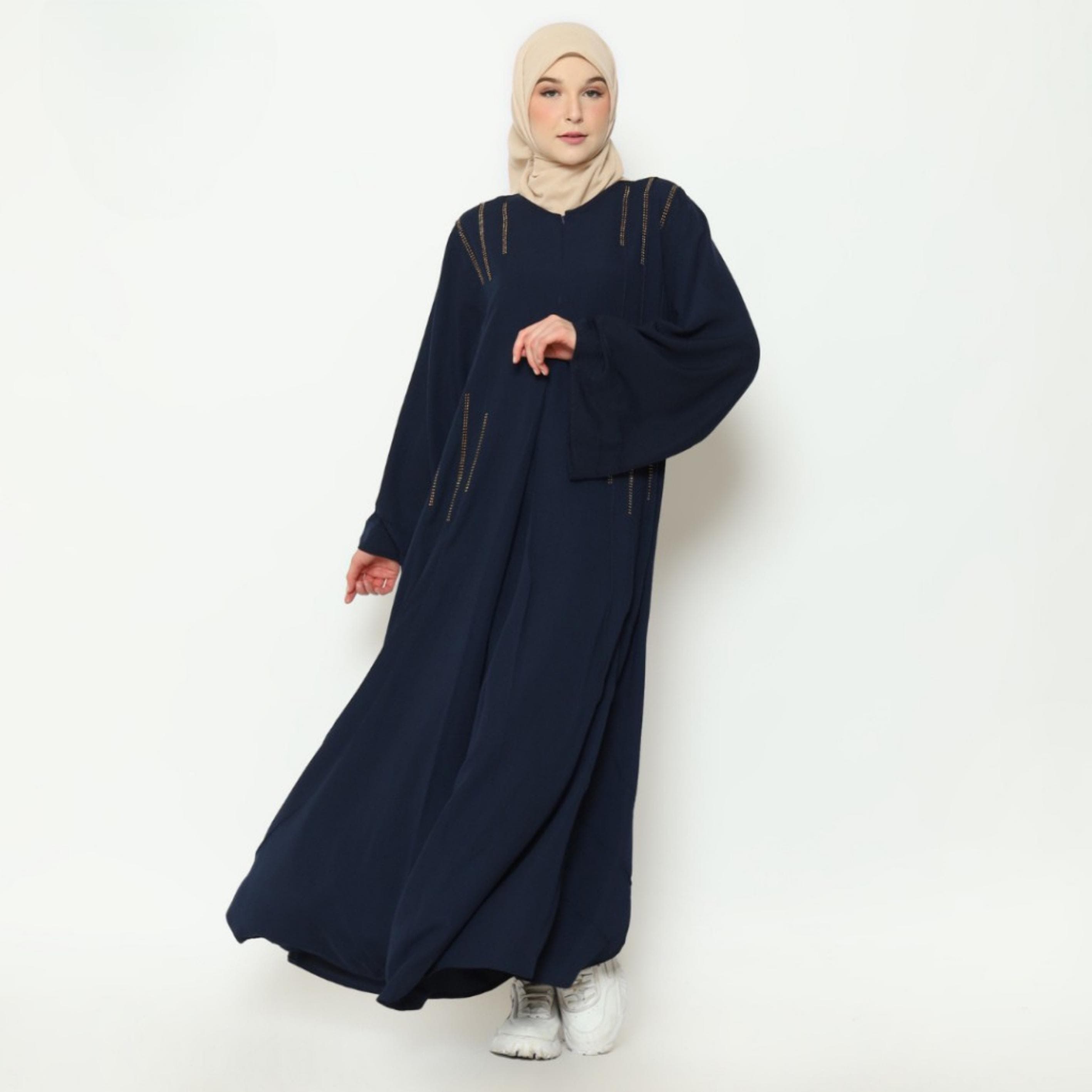 Sakeena Abaya | Dubai Style Modest Dress with Sequins (Nursing Friendly) - image 5