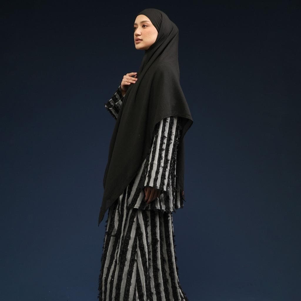 Cotton Denim Two Piece Set, Loose Blouse and Long Skirt, Elegant Modest Outfit - image 4