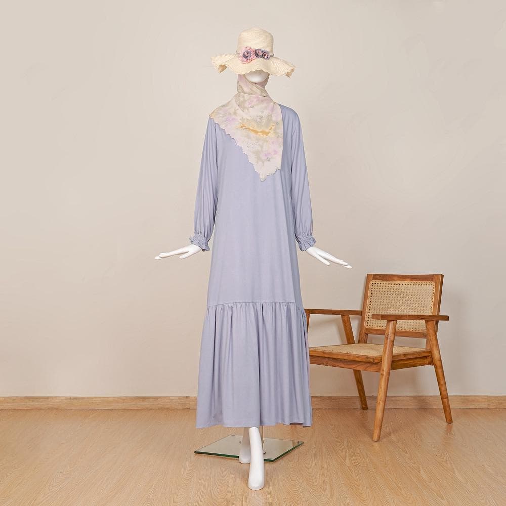 Fahra Homedress, Rayon Twill Maxi dress, Hijab Outfit, Daily Abaya