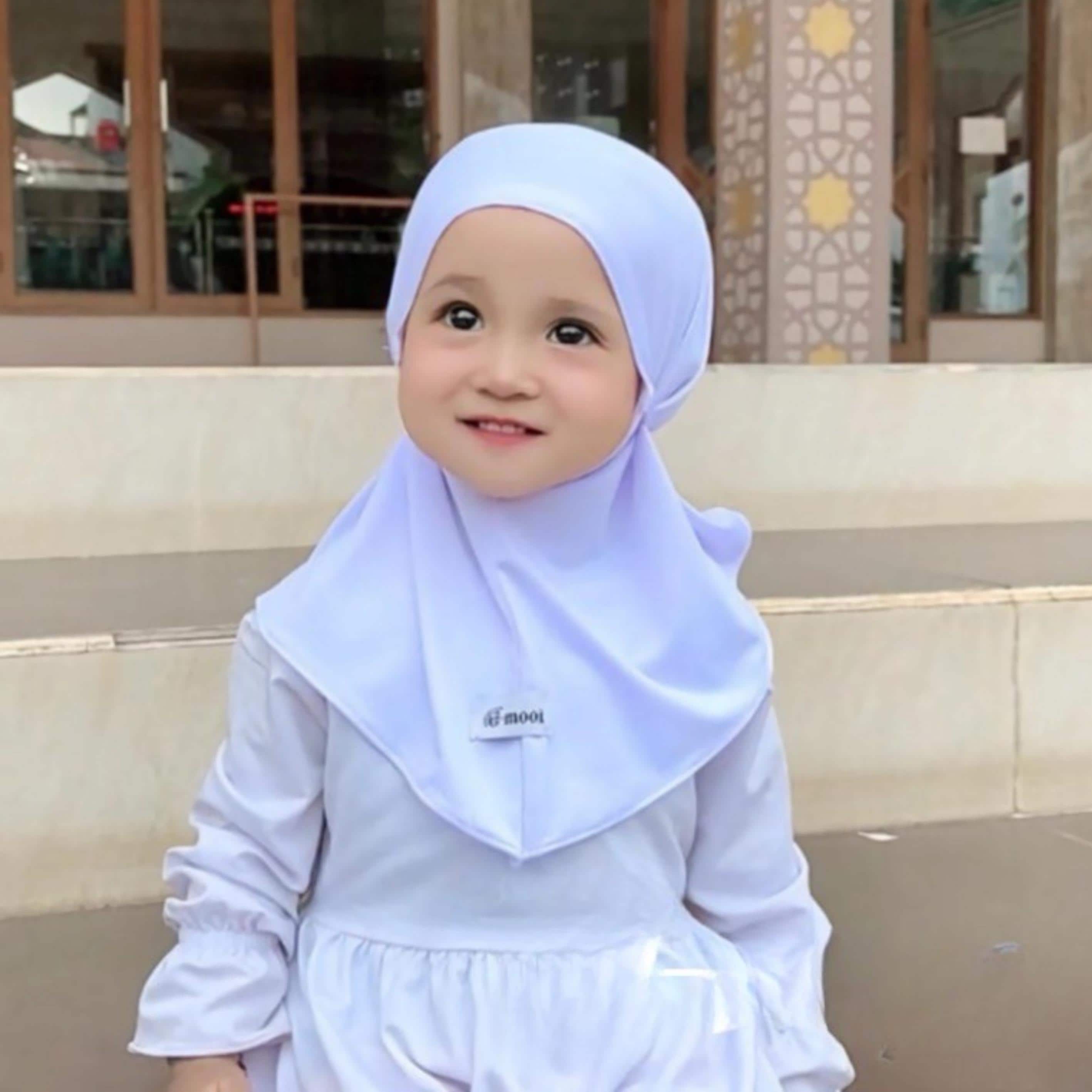 Baby and Kids Instan Hijab – Soft Spandex Balloon, Breathable, Kids Modest Fashion - image 4