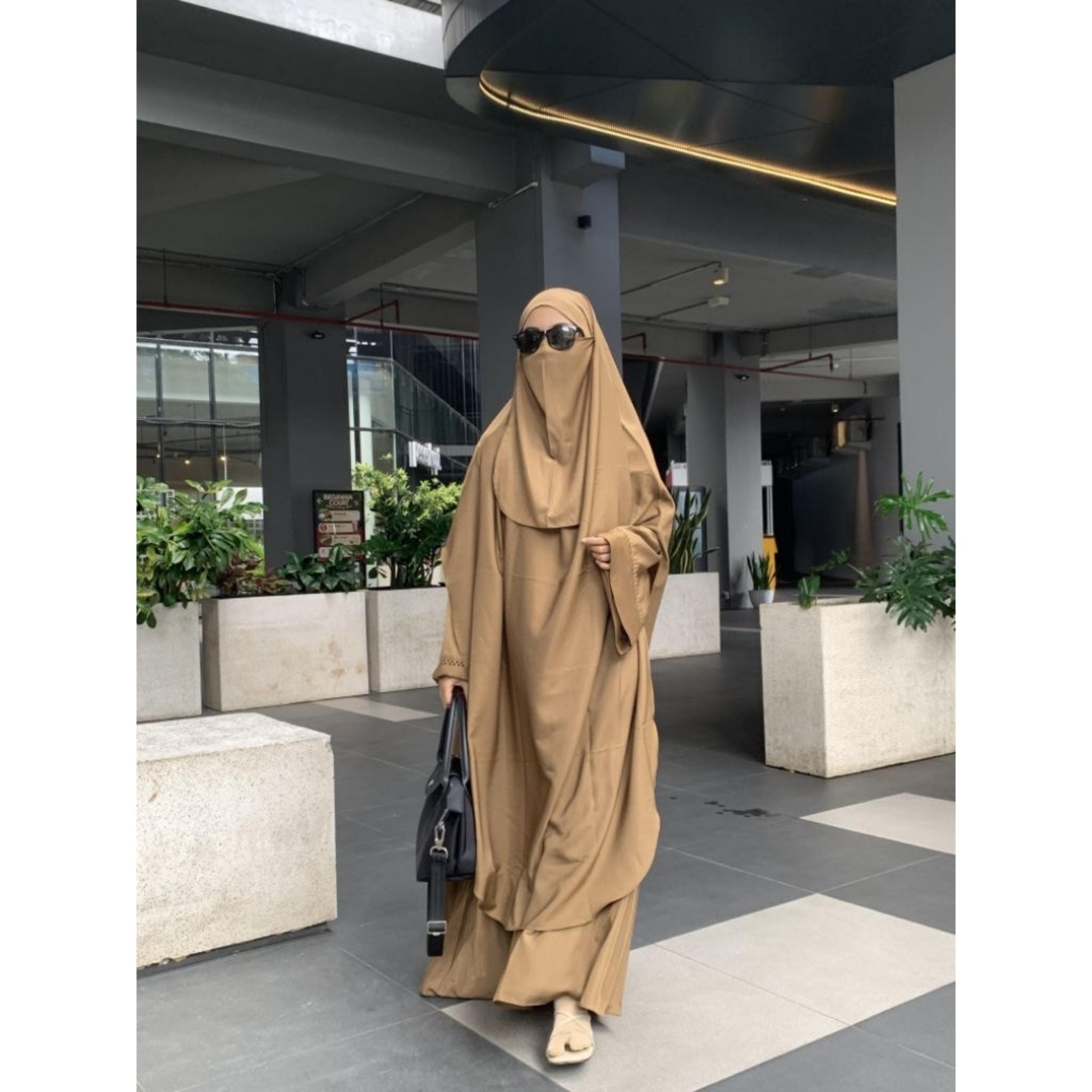 Khadijah French Khimar Set | Extra Long TENCEL™ Hijab, Modest Wear, Full Coverage Prayer Khimar - image 4