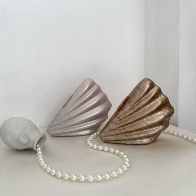 Coastal Clutch Bag, Marble Acrylic Evening Purse, Statement Handbag - image 4