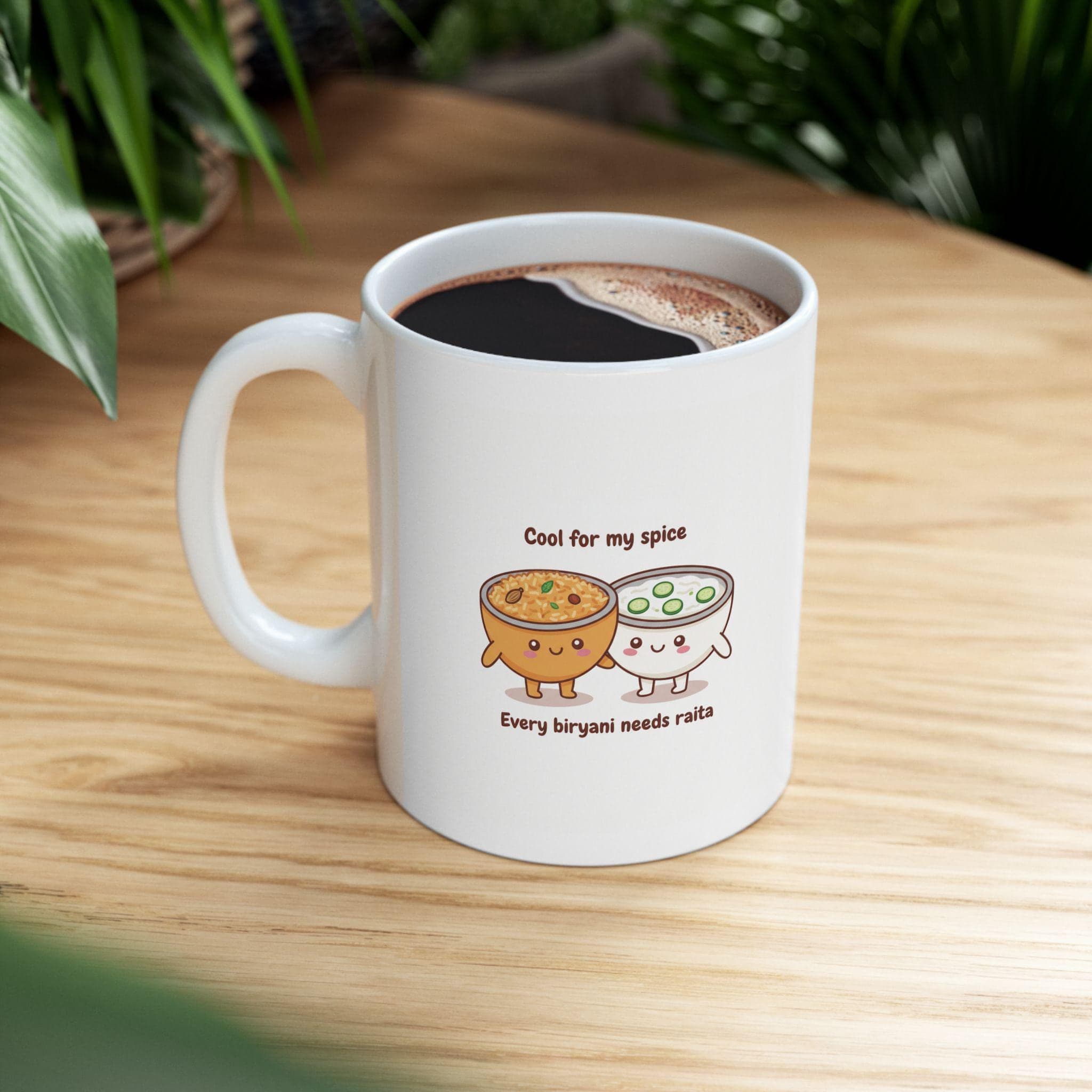 Cute Biryani & Raita Mug, Desi Couple Gift, Funny South Asian Food Mug, Pakistani Indian Food Lover Mug, Cool for My Spice Mug - image 4