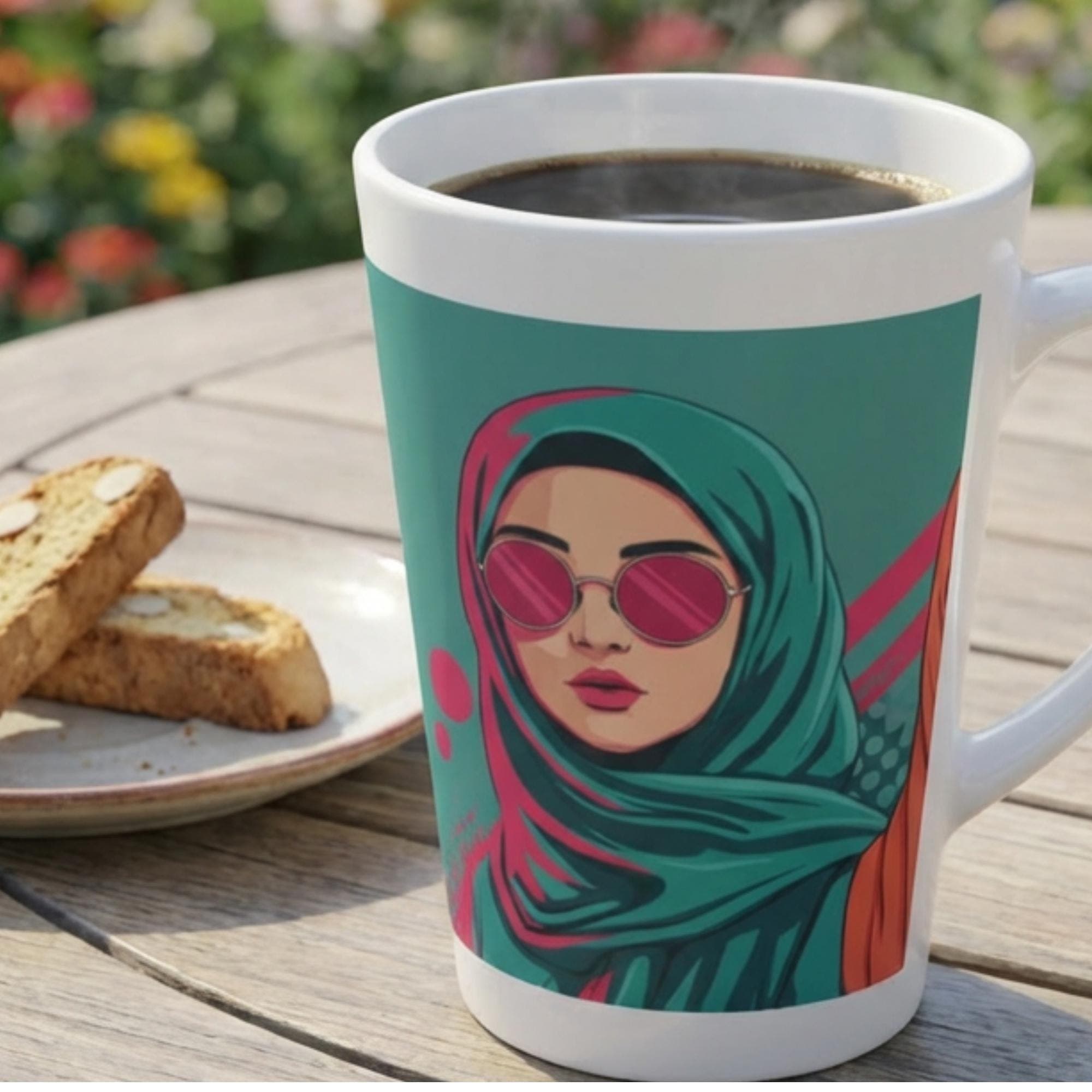 Hijabi Girl Coffee Mug,Bold Muslim Woman Art Mug,Modest Fashion Mug, Islamic Mug,Islamic Gift for Women, Hijab Mug,Muslimah Coffee Cup