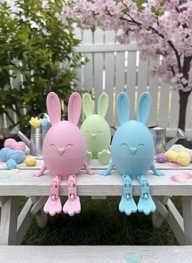 Pastel Easter Bunny Shelf Sitter ā Spring Home Decor (3D Printed) - image 4