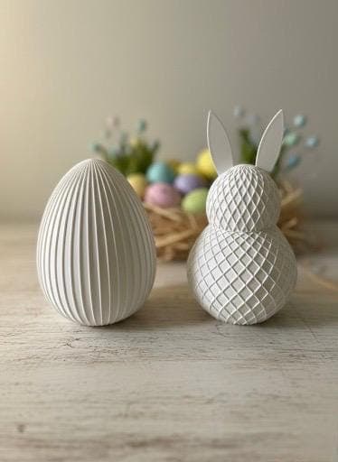 Easter Bunny Night Light – Minimal Spring Home Decor (3D Printed) - image 3