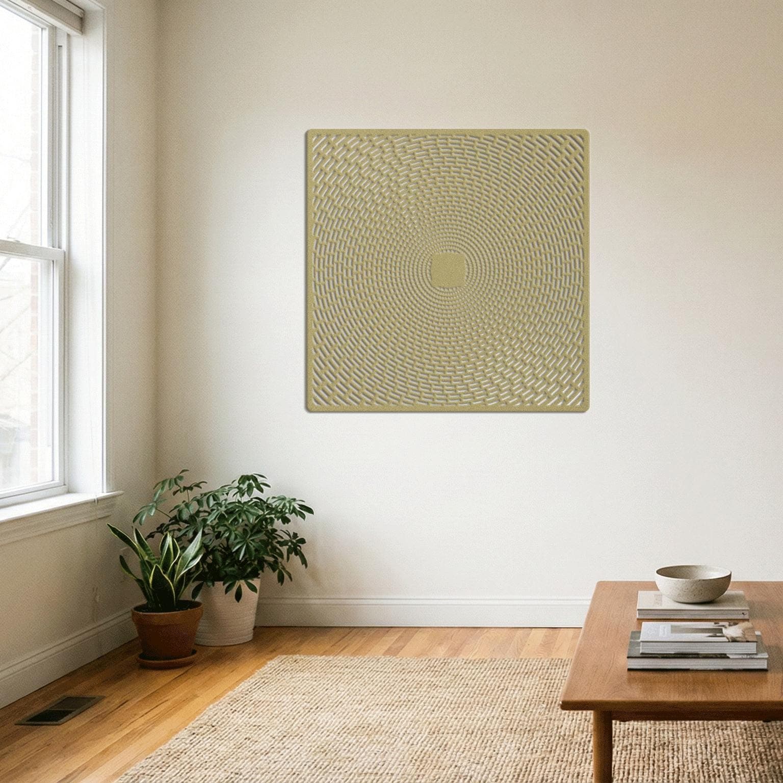 Kaaba Islamic Metal Wall Art, Sacred Spiral Geometry Design, Spiritual Home Accent - image 4
