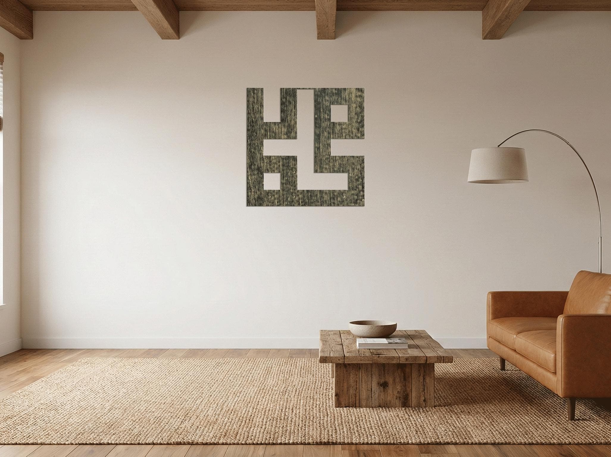 Prophet Muhammad Kufi Islamic Metal Wall Decor, Arabic Square Name Design, Spiritual Home Accent
