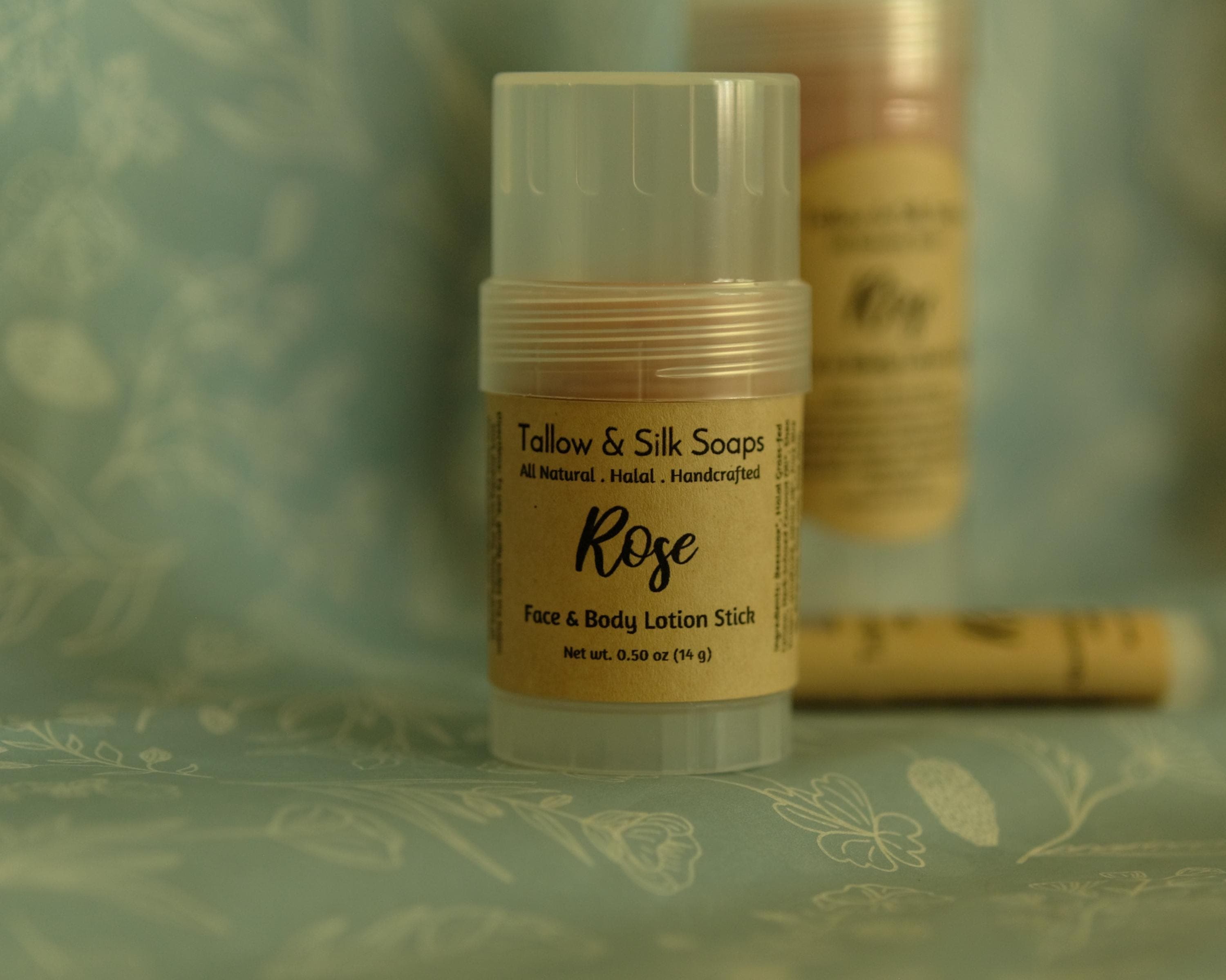Rose Tallow Solid Lotion Stick. Halal, Grass-fed. Natural, Hydrating, Non-Greasy. Dry, Sensitive Skin Relief. Lavender, Unscented. - image 5