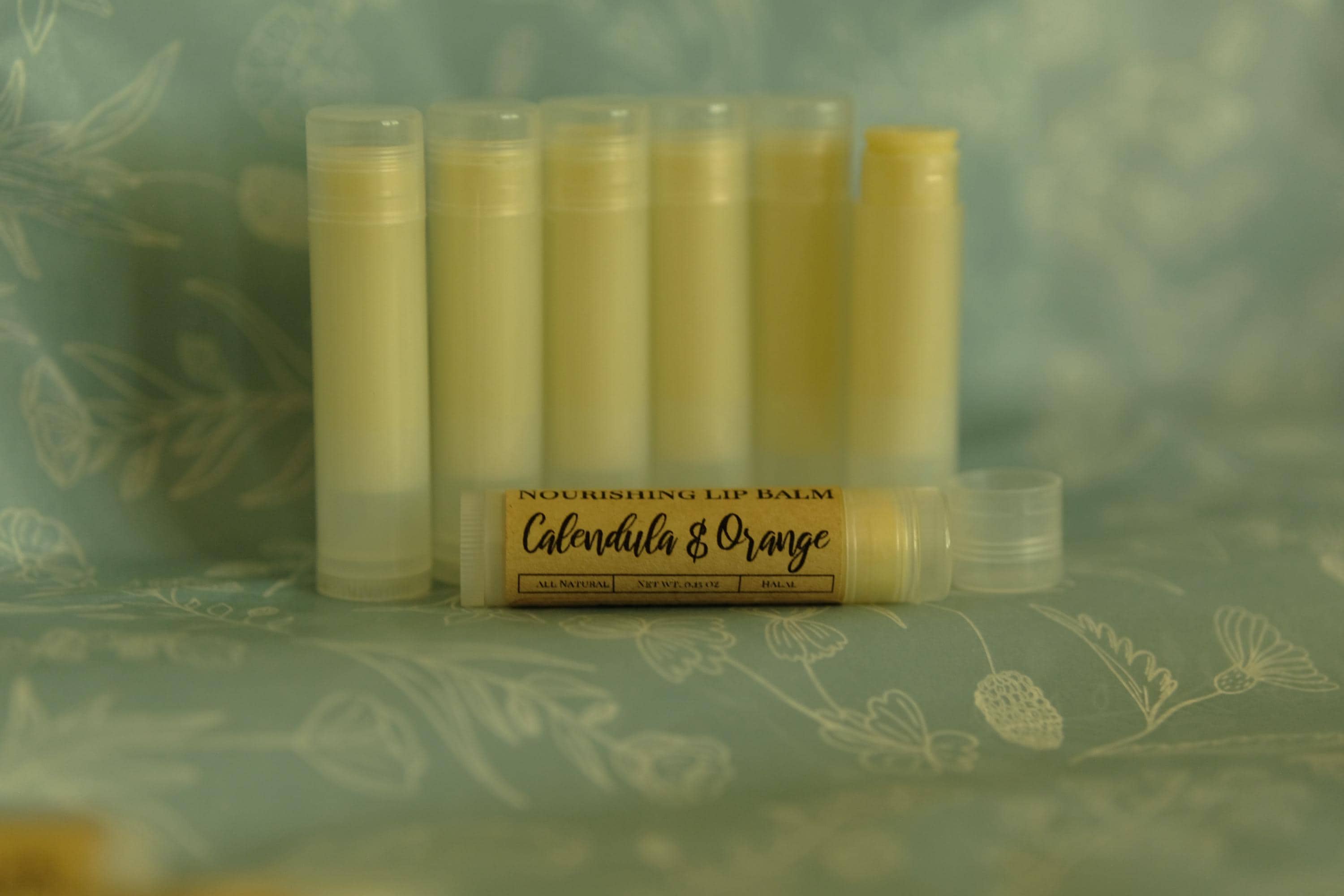Tallow Lip Balm. Halal, Grass-fed, All Natural. Great for Dry, Chapped Lips. Peppermint, Calendula/Orange, Rose and Unscented. 0.15 oz. - image 3
