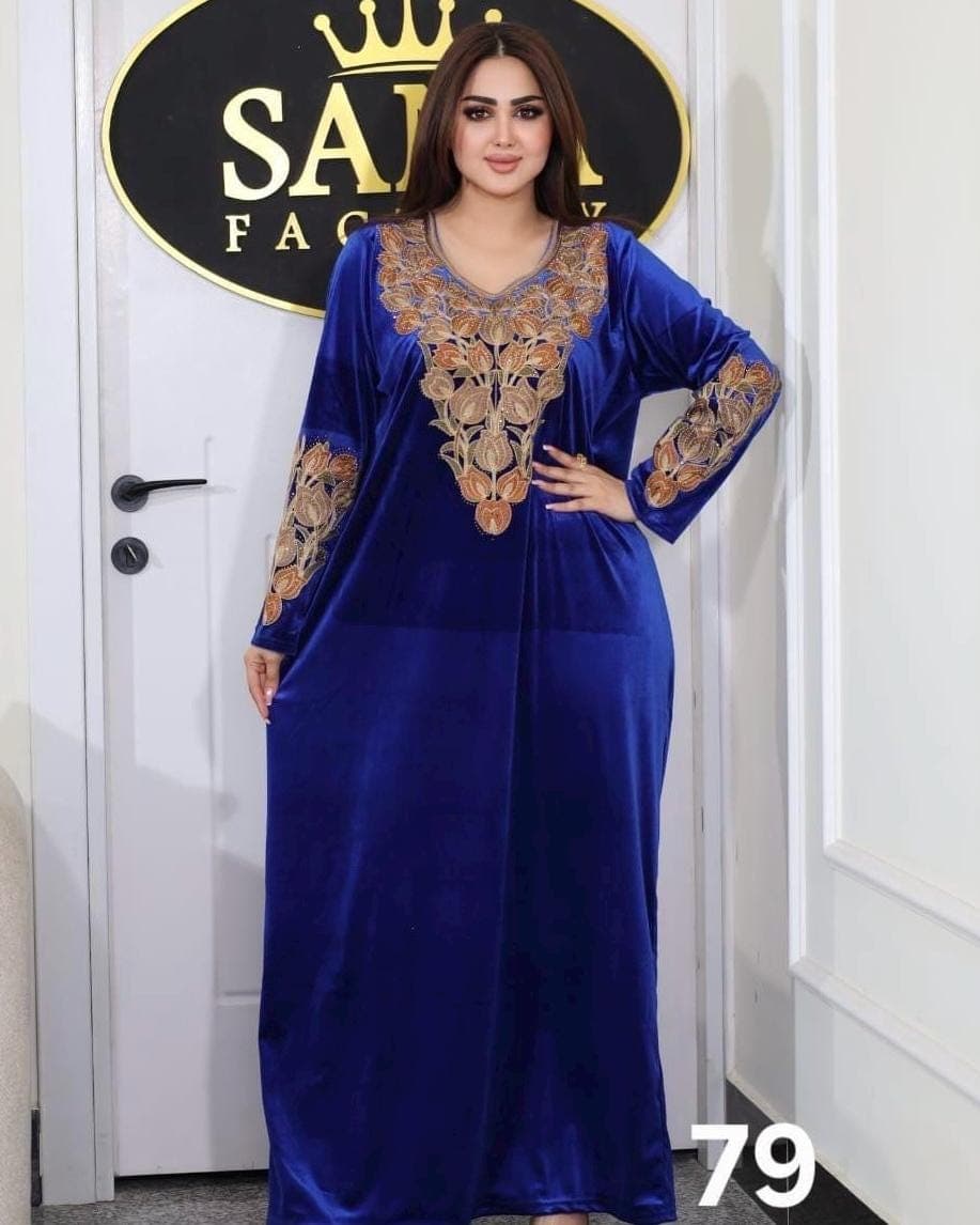 Women’s  Jalabiya Maxi Dress (Maksi) | Middle Eastern Modest Dress | Elegant Homewear & Occasion Wear
