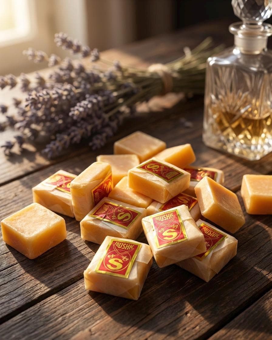 Traditional Musk Fragrance Cubes – Natural Solid Perfume, Long-Lasting  for Clothes, Drawers & Home Fragrance