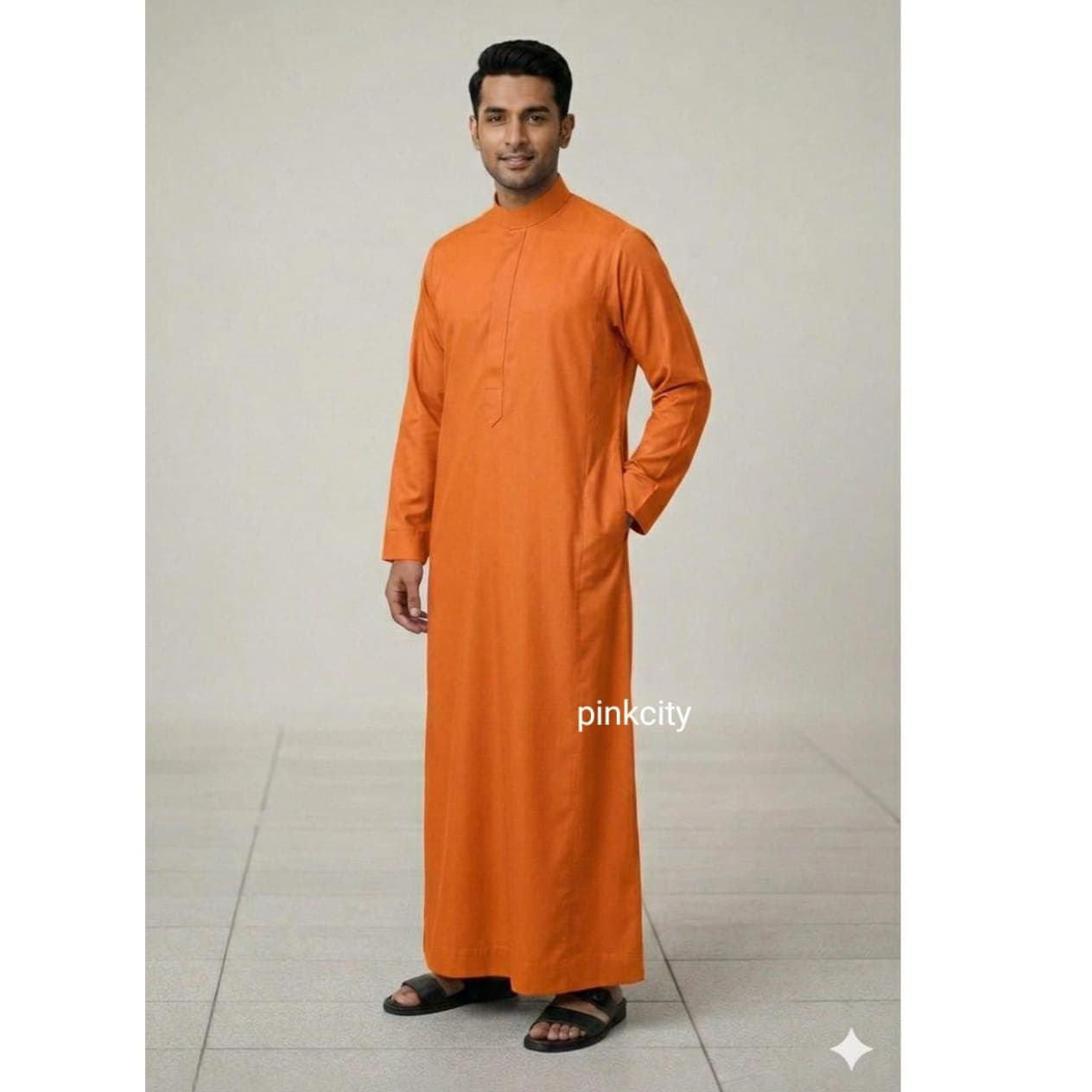 Men’s Black Thobe Jubba – Islamic Long Dress Men – Saudi Style Kurta – Eid Ramadan Outfit - image 3