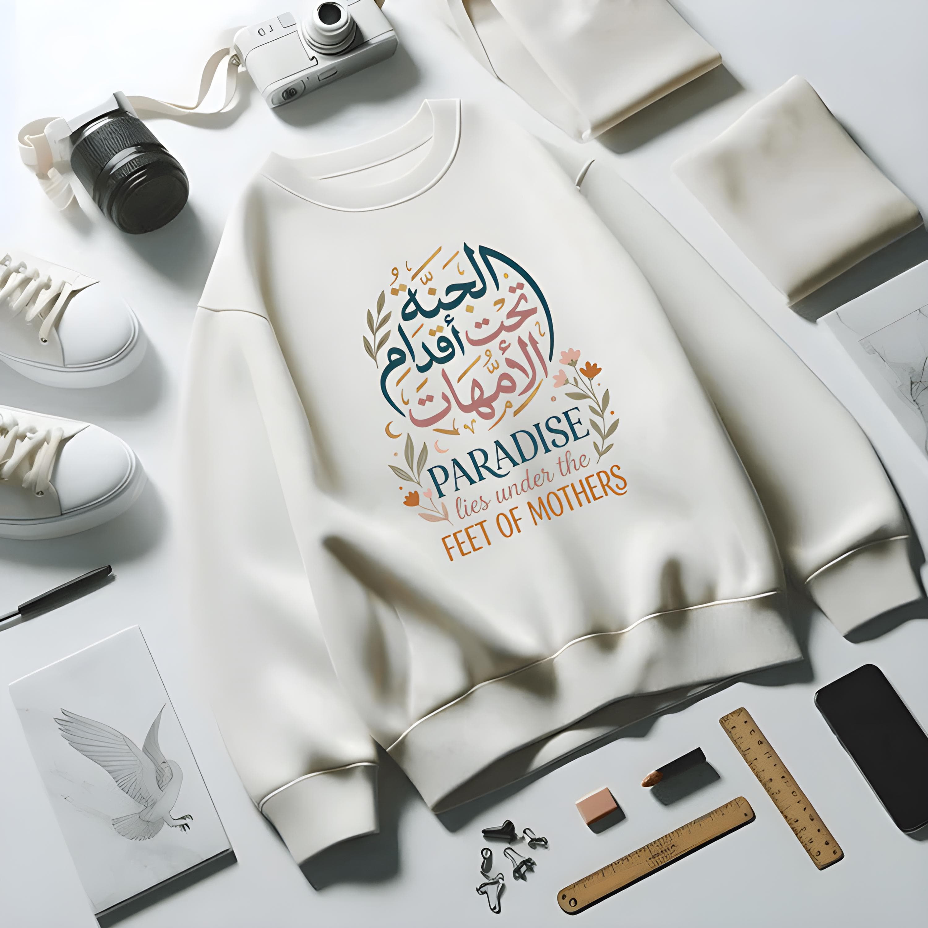 Arabic Islamic Mother's Day SVG, Muslim Mom Quote PNG (Digital Download) - image 5