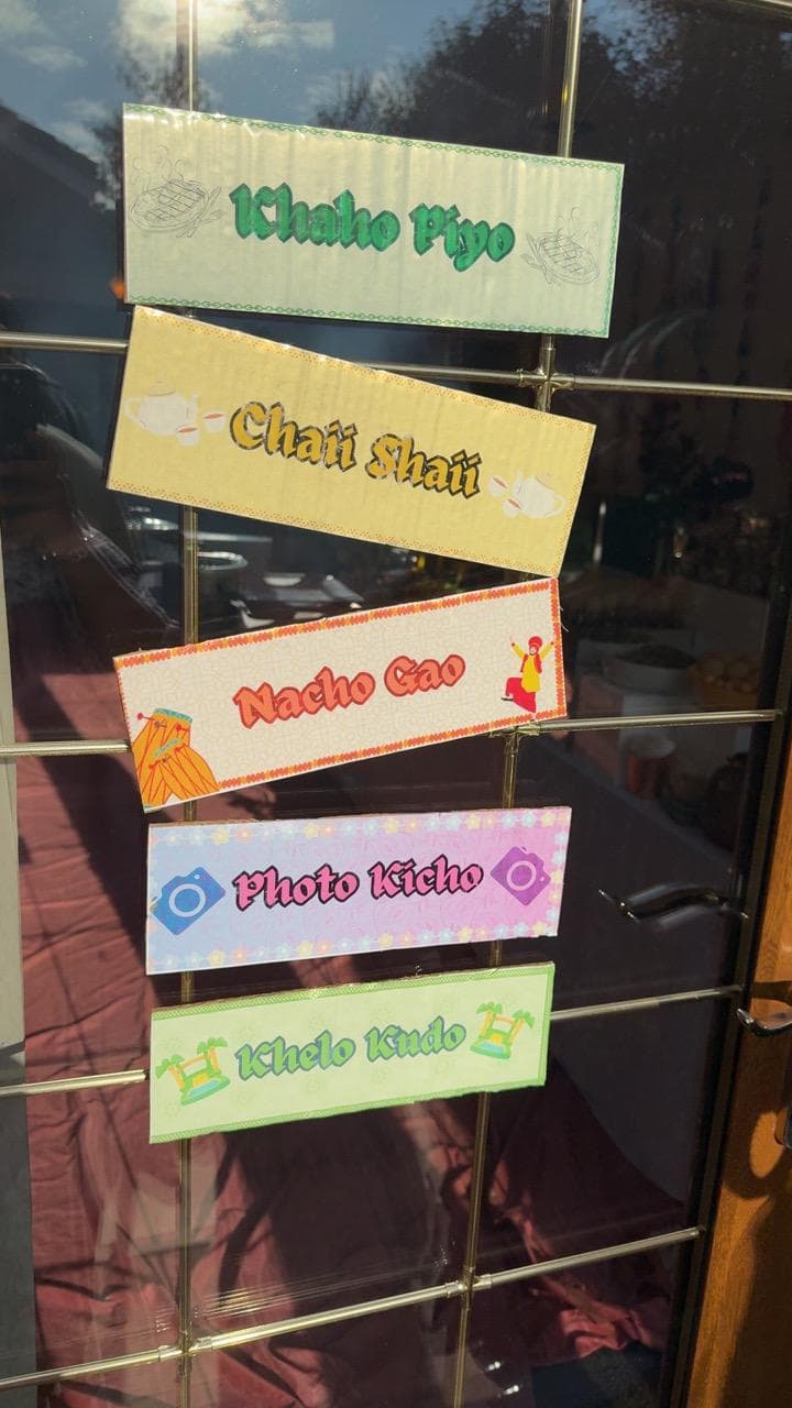 Wedding Decor Signs- Indian/Pakistani wedding (Digital Download)
