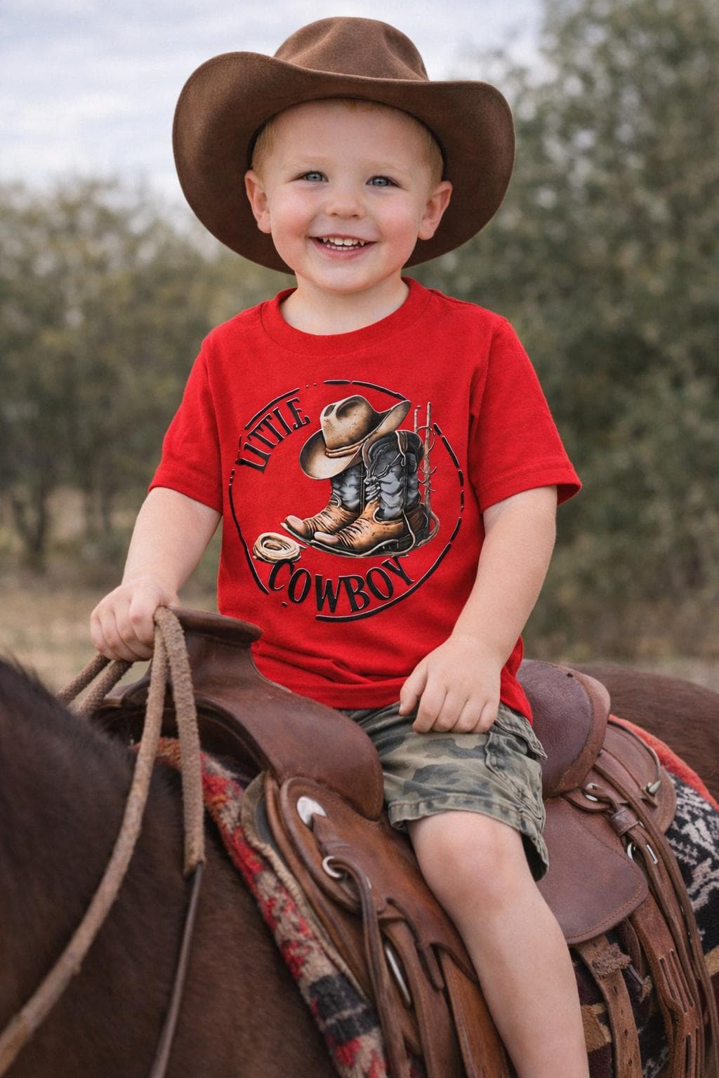 Little Cowboy (Iron On) Toddler Tshirt
