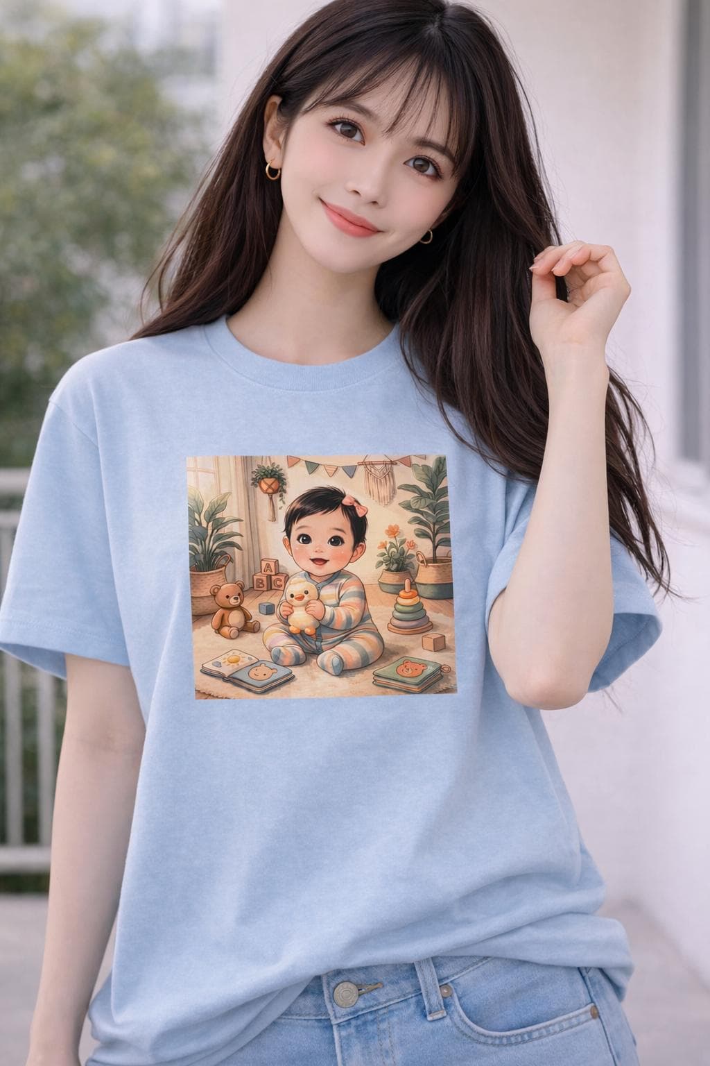 Asian Collection Realistic Baby Graphic T-Shirt: Unisex Apparel Supporting Underrepresented Cultures - image 5