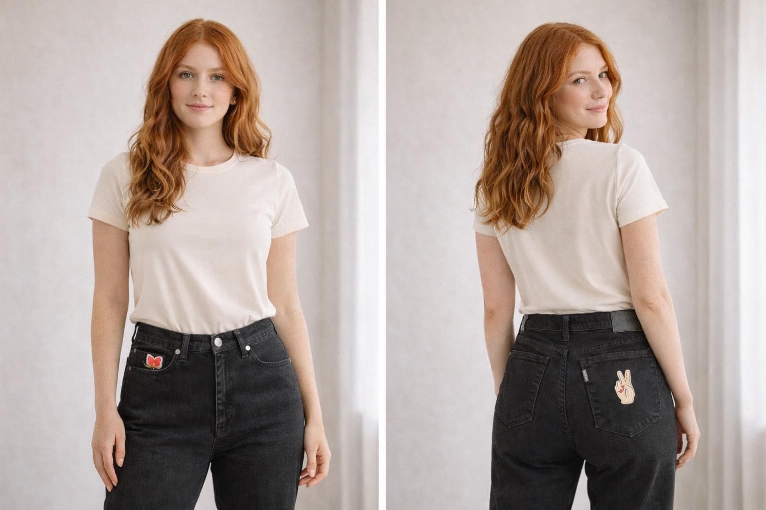 Women's Jeans Levi's Jeans Classic Straight size 6 with patches