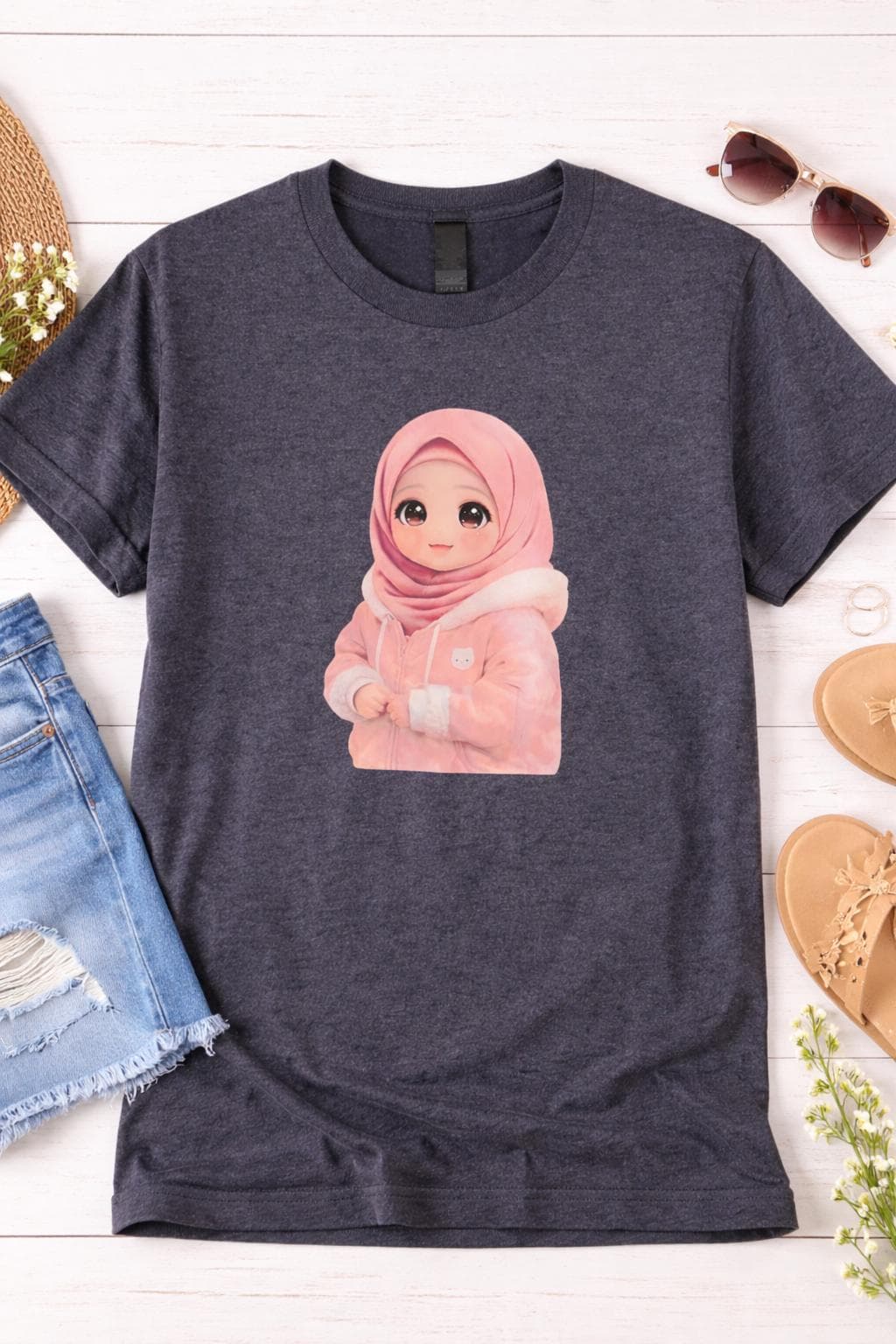 Graphic Tee, Inclusive Design, Modest Fashion, Casual Wear, Family Matching