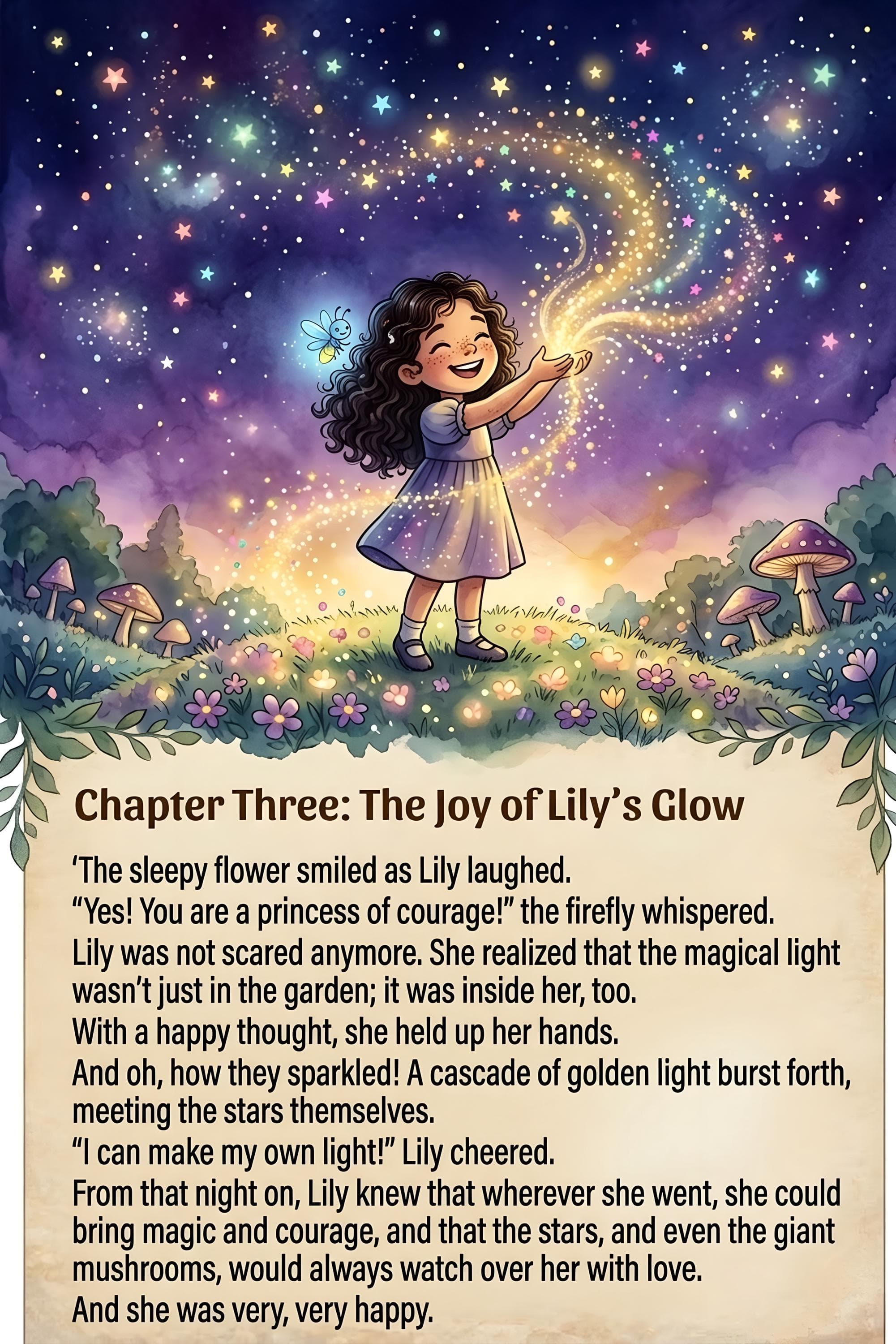 Lily and the Garden of Glow Children's Book, Illustrated Bedtime Story (Digital Download) - image 4