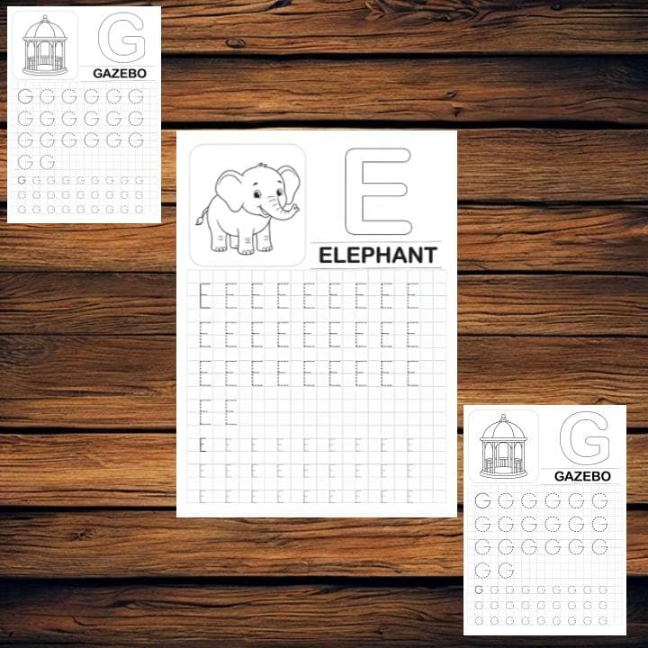 ABC Alphabet Coloring Book, Toddler Educational Activity (Digital Download) - image 5
