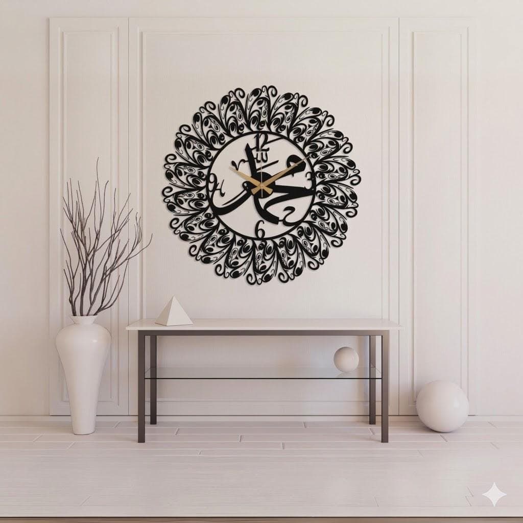 Acrylic Mohammad Islamic Wall Clock: Arabic Numbers, Silent Mechanism, Home Decor - image 4
