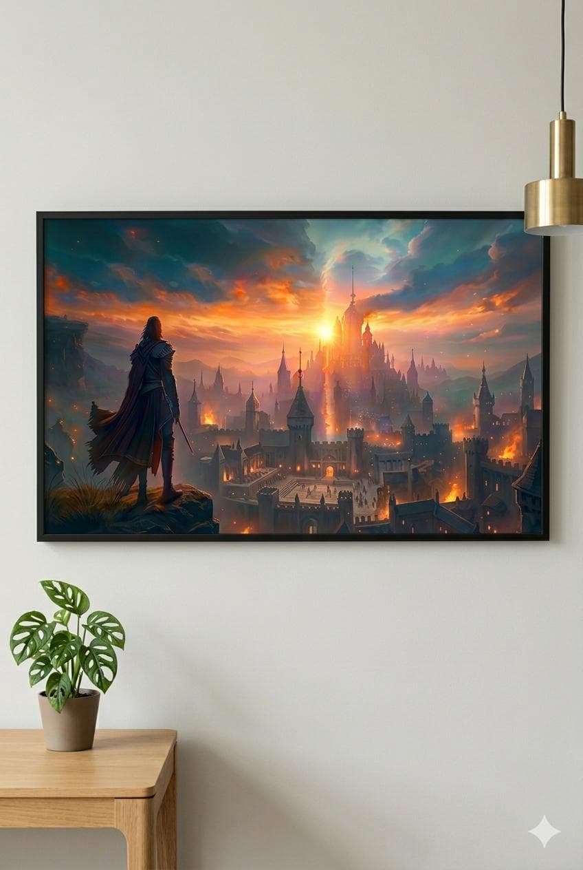 Fallen Kingdom Poster | Dark Fantasy Wall Art