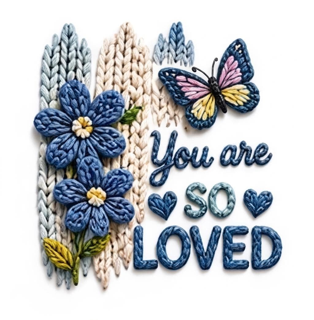 Design Clipart Floral Mom Quotes PNG Bundle | Crochet Yarn Style Sublimation Clipart (Digital Download) - image 4