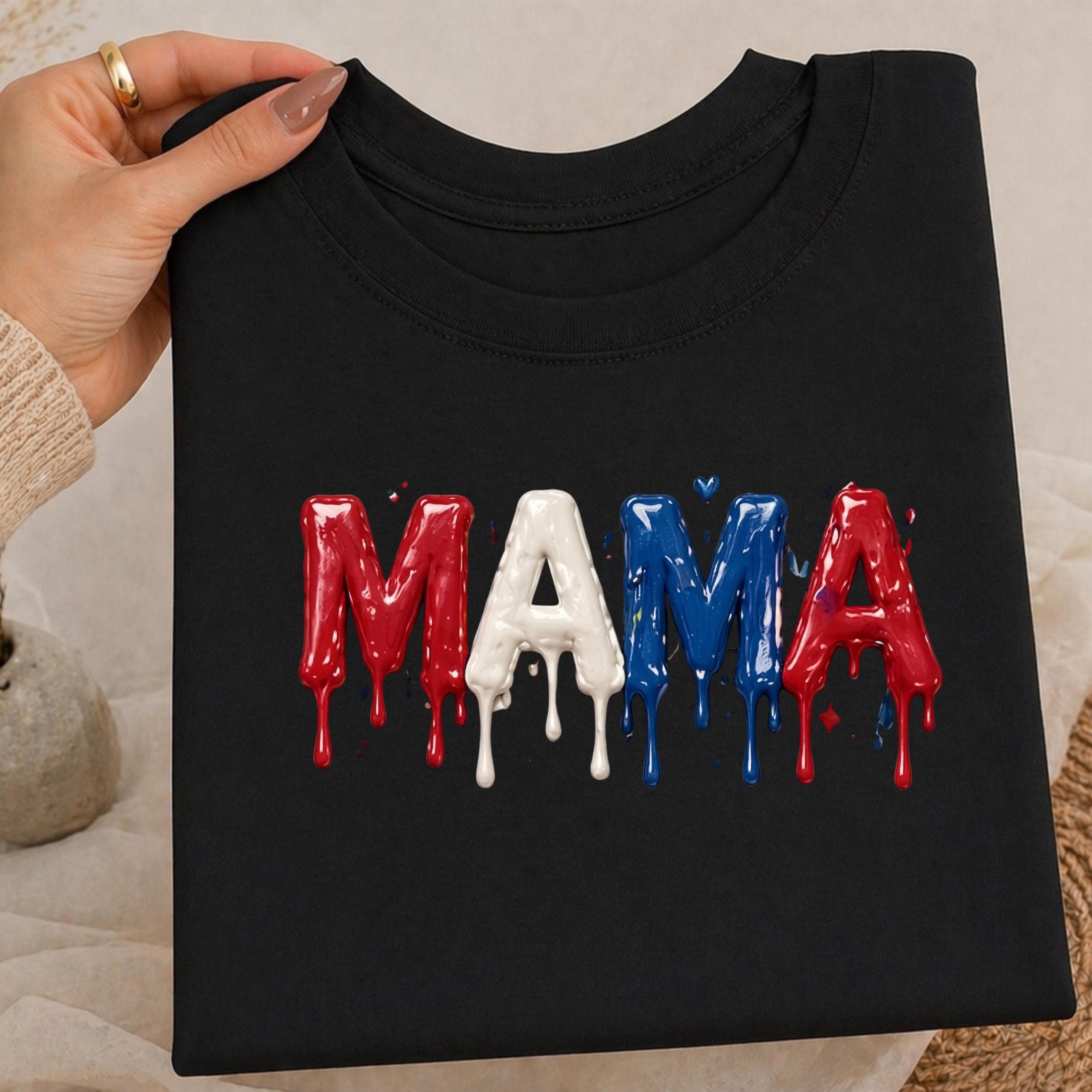 Design Mama Dripping Paint PNG | Mother's Day Sublimation Design (Digital Download) - image 3