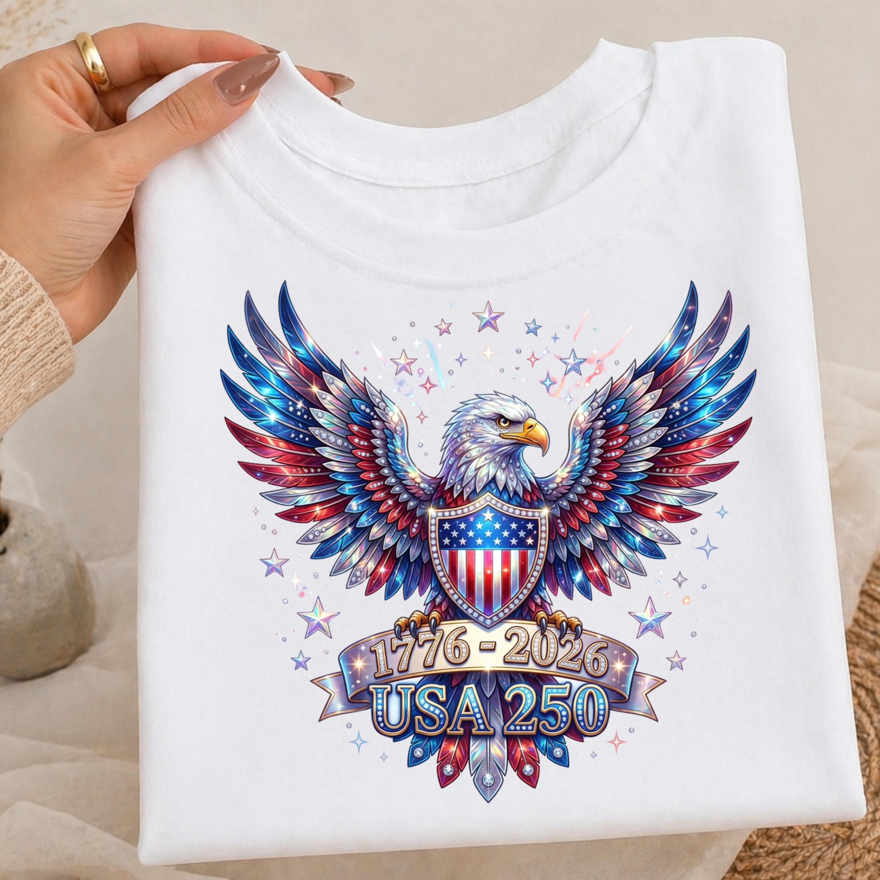 Patriotic Eagle USA 250 Shirt Design (Digital Download) - image 4