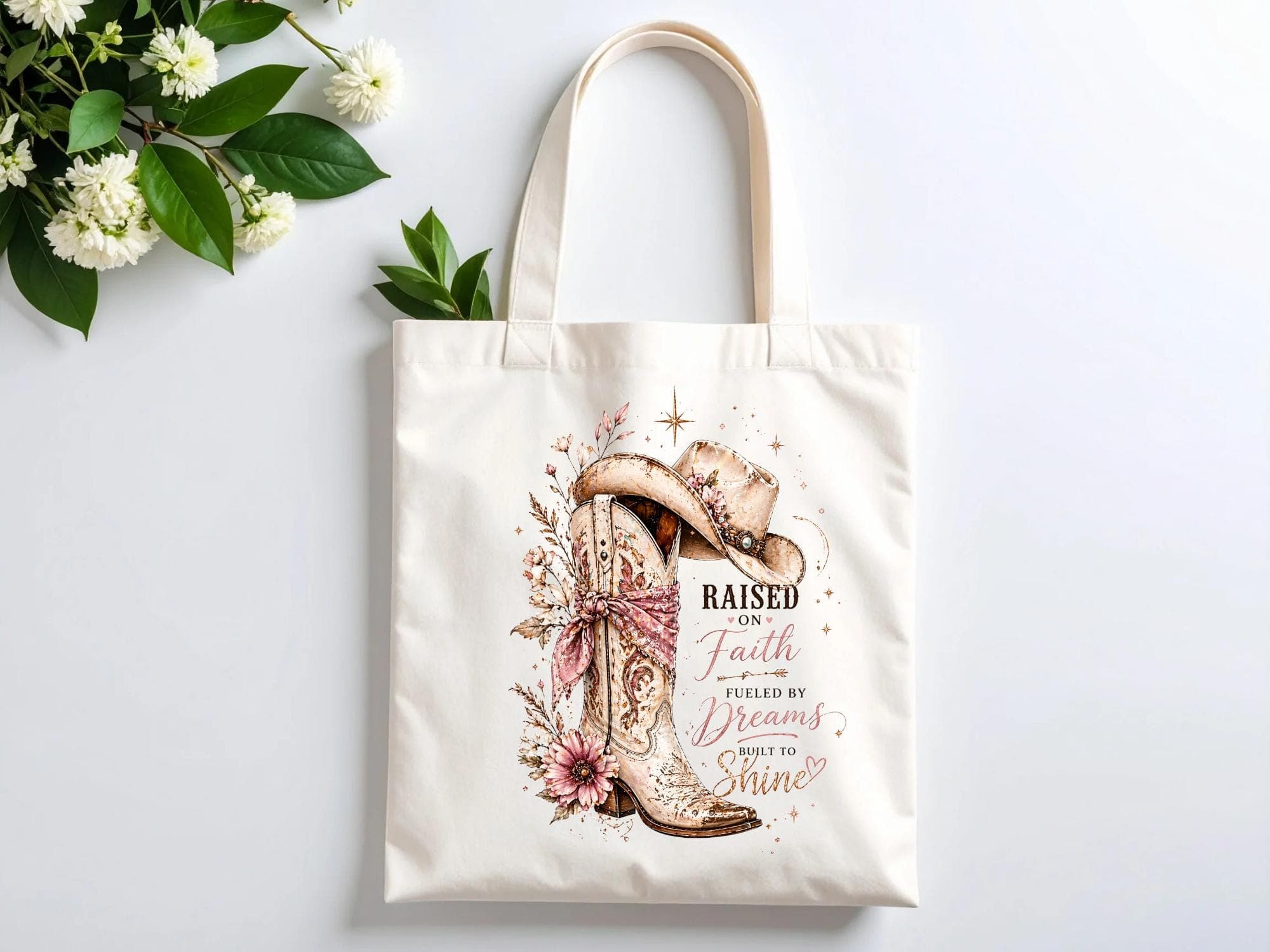 Design Cowgirl Boot Floral Western Clipart (Digital Download) – Faith Dreams Shine PNG