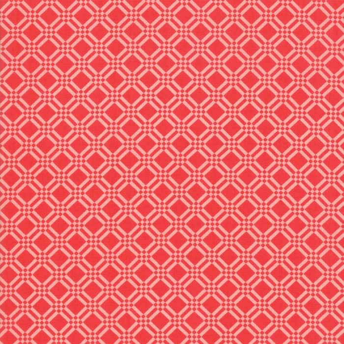 Early Bird Check Tonal Red 55193 21   Moda- HALF YARD