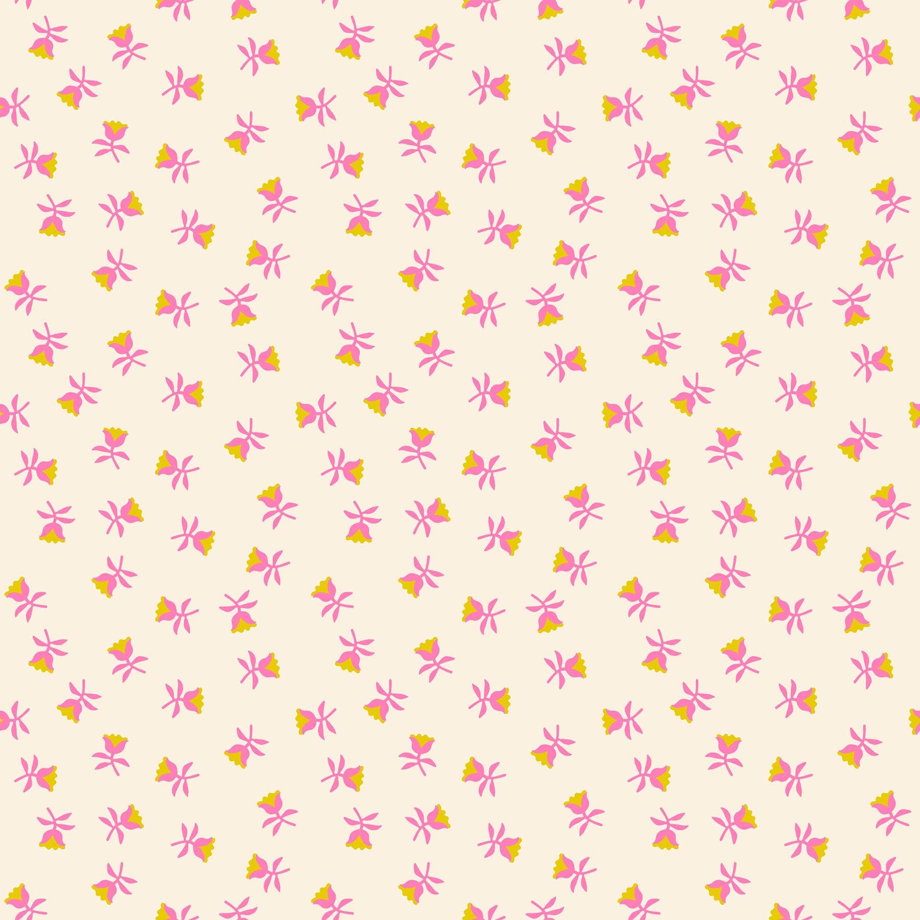 Mystic Fable Sweetflower Neon Pink RS4151 13 by Alexia Abegg for Ruby Star Society- 1/2 Yard