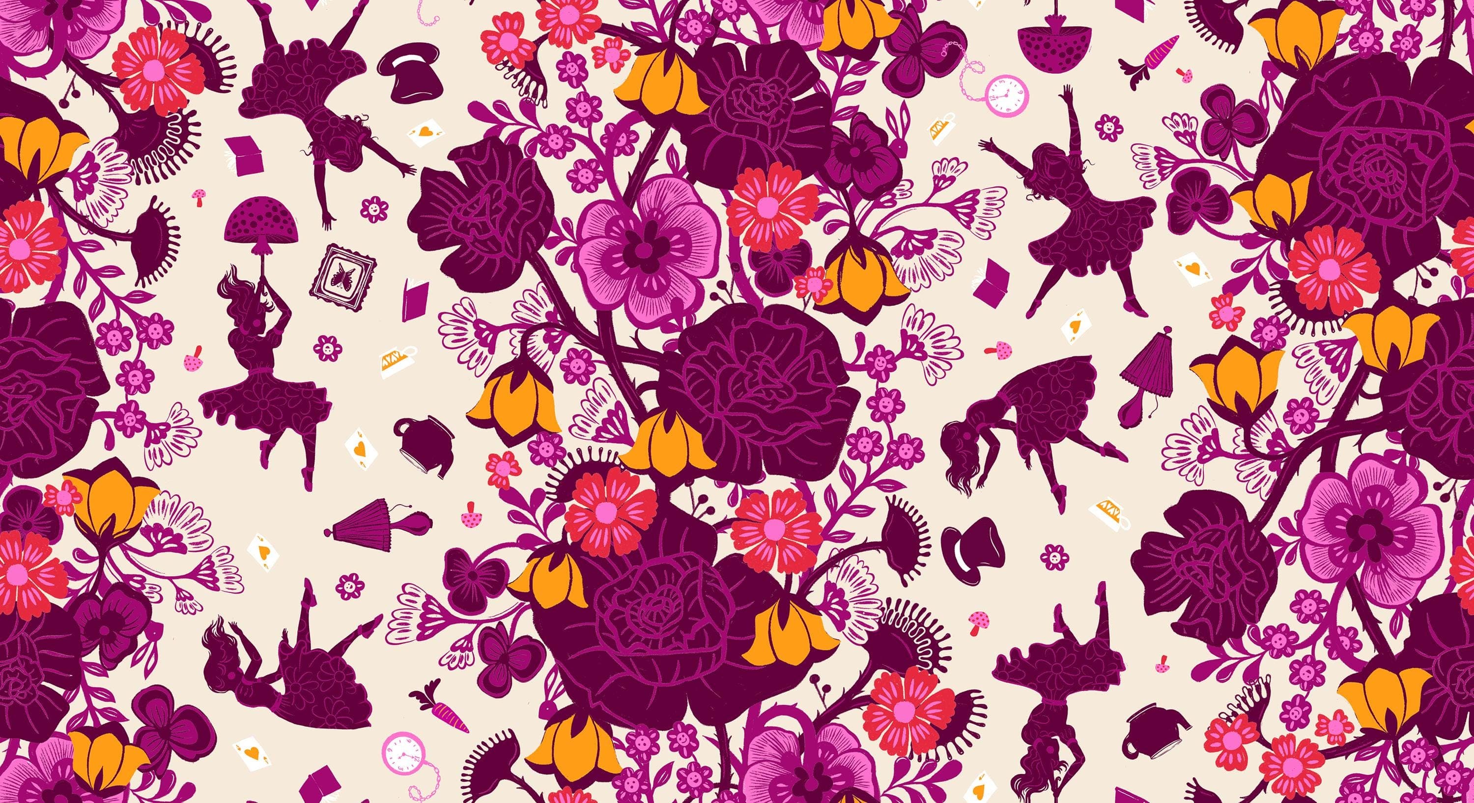 Hello Alice Rabbit Hole Shell RS2121 11 by Sarah Watts for Ruby Star Society-Moda- 1/2 Yard