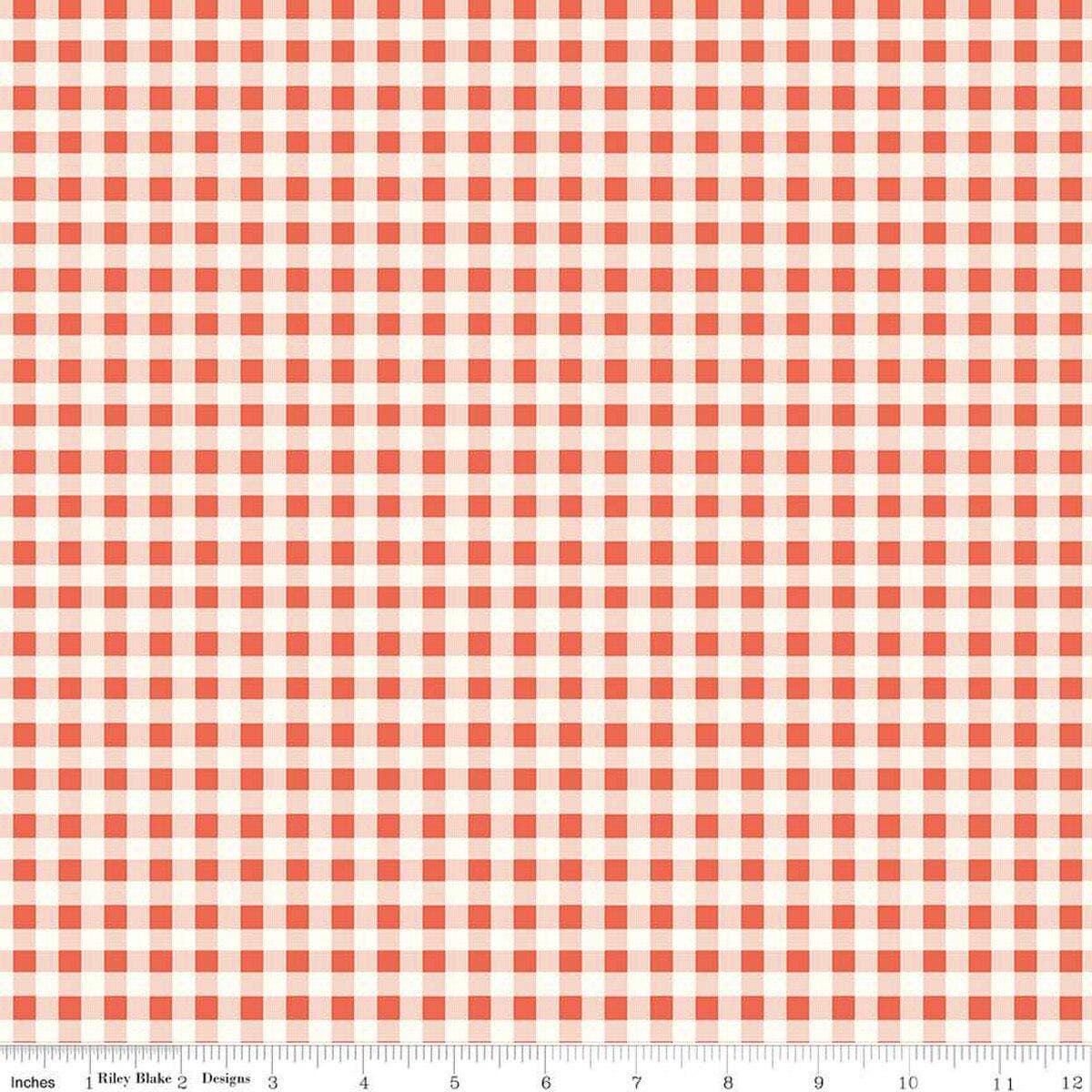 Sunsetridge Plaid C15736-ROUGE by Minki Kim for Riley Blake Designs- 1/2 Yard