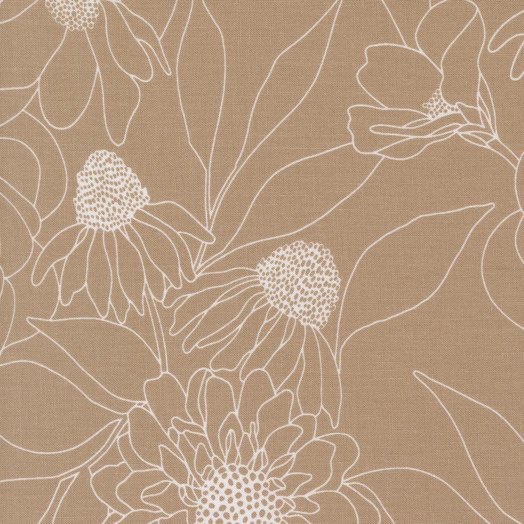 108" Botany Etched Floral Earth 108029 13 by Alli K Design - Moda- 1/2 Yard