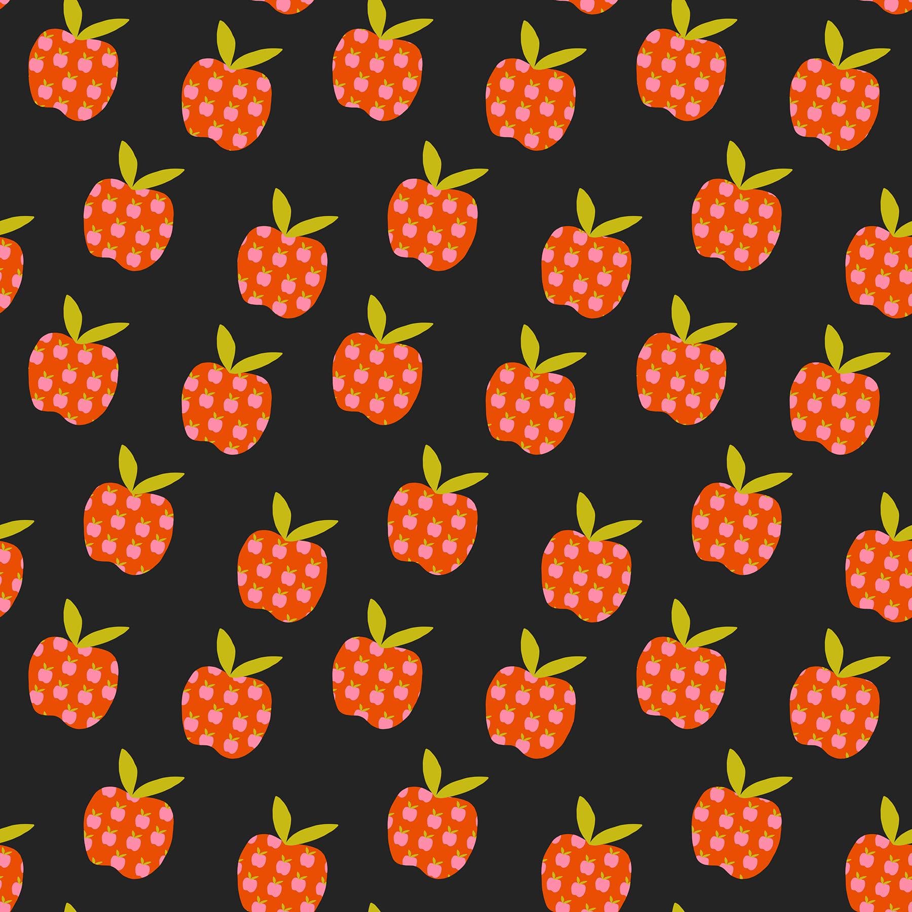 Mystic Fable Big Apple Soft Black RS4149 17 by Alexia Abegg for Ruby Star Society- 1/2 Yard
